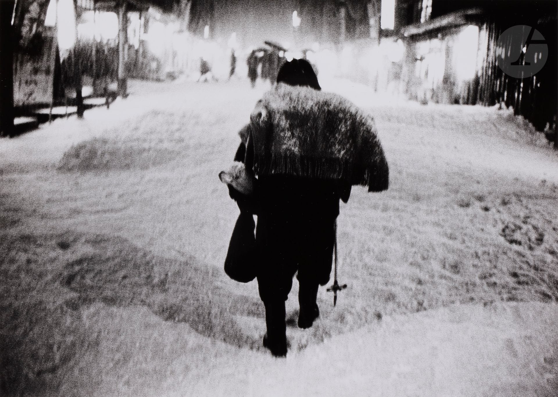 Kiichi Asano (1914 - 1993) 
Snow Country series. Japan, January 1957. 
Tokamachi. 
Silver print (c. 1990). Japanese paper sheet, titled, calligraphed, numbered to 100 copies, bearing the stamps of the artist (black ink) and his son (red ink), mounted on the reverse of the print. 
Image: 32 x 44 cm 
Sheet: 40,5 x 50,5 cmKiichi

Asano (1914-1993)
Snow Country series. Japan, January 1957.
Tokamachi.
Gelatin silver print (c. 1990). Japanese paper sheet, titled, calligraphed, numbered, bearing the stamps of the artist (black ink) and his son (red ink), mounted on verso of the print. Edition of 100. 
Image: 32 x 44 cm 
Paper: 40.5 x 50.5 cm











