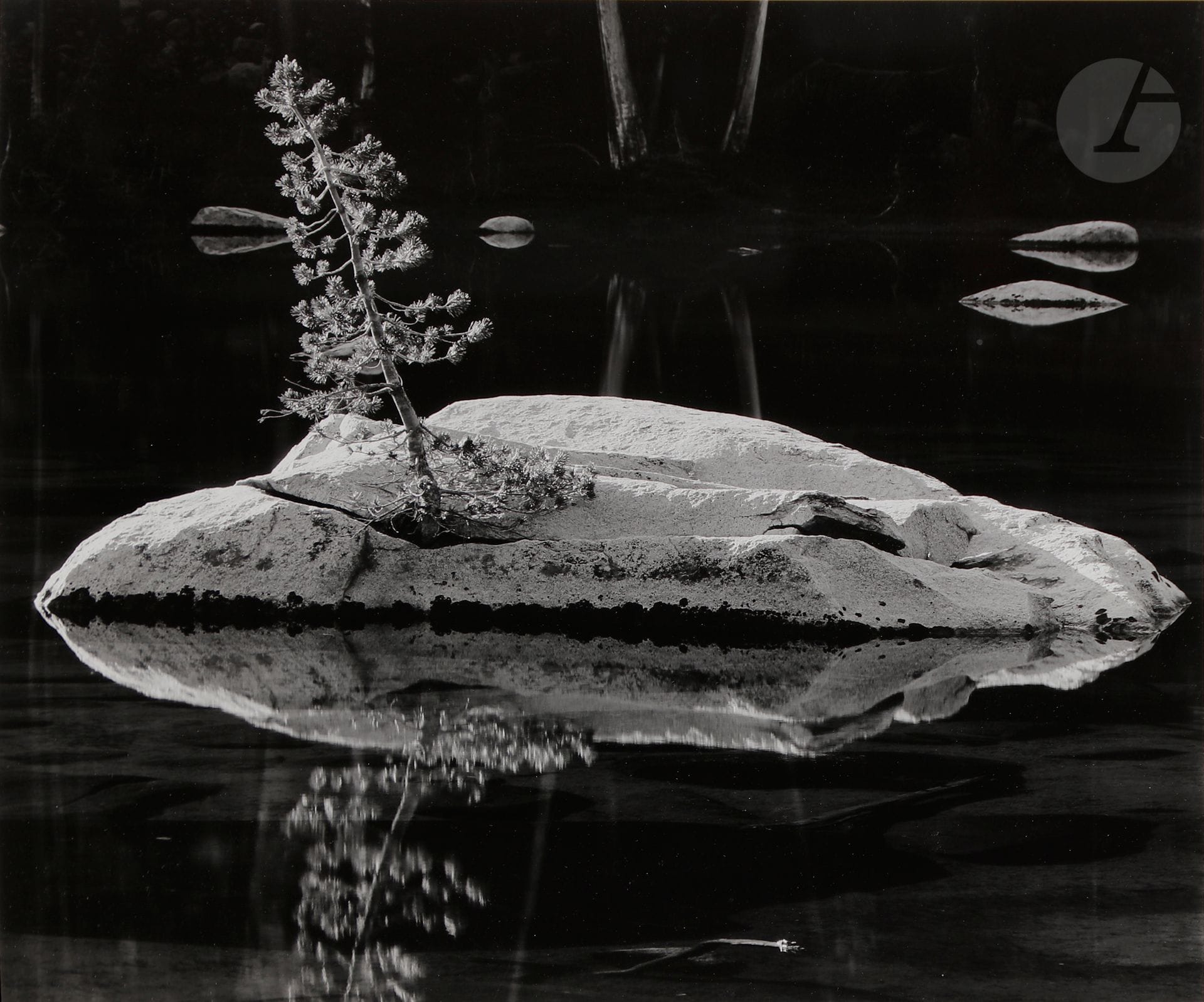 Brett Weston (1911 - 1993) 
Sierra Lake, 1971. 
Gelatin silver print (c. 1980), mounted on card, signed and dated in pencil on the mount lower right. 
26.5 x 31.5 cm - frameBrett

Weston (1911-1993)
Sierra Lake, 1971.
Gelatin silver print (c. 1980), mounted on cardboard, signed and dated in pencil in the bottom right corner of the mount.
26.5 x 31.5 cm







