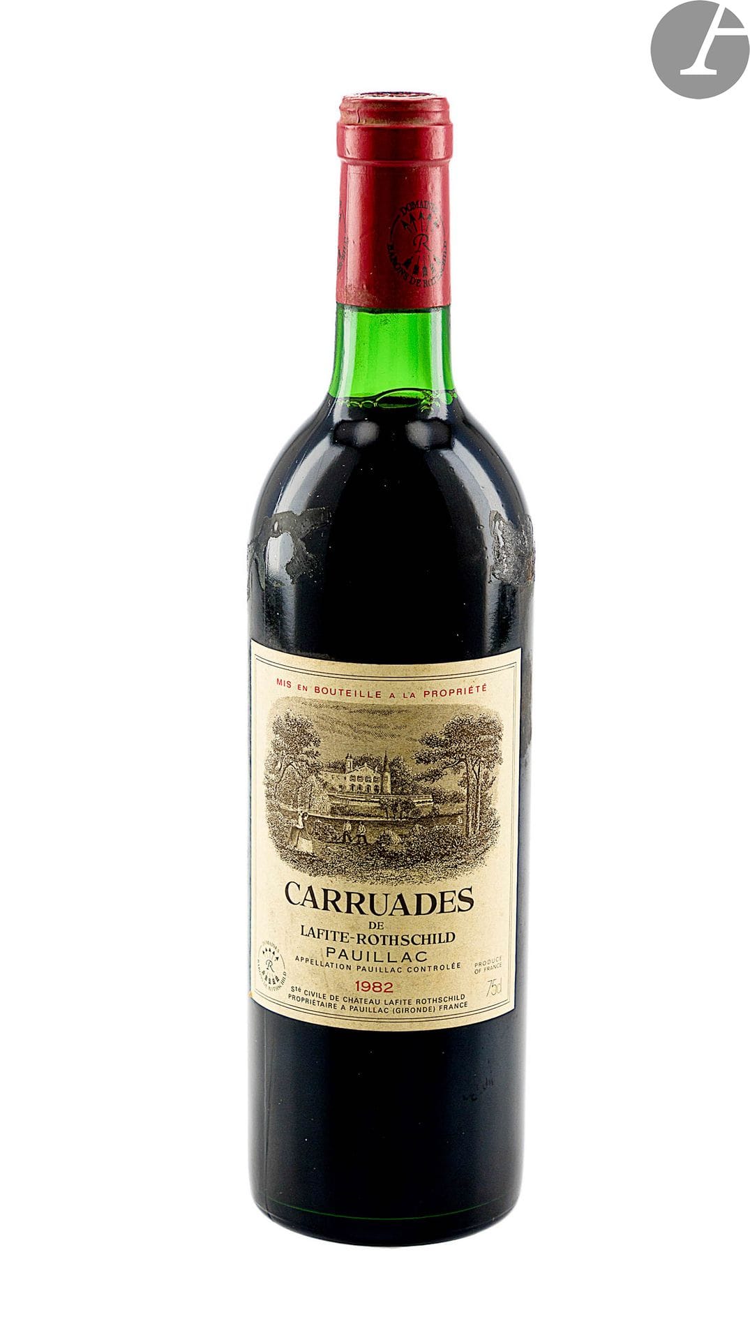 1 B CARRUADES DE LAFITE ROTHSCHILD (T.L.B ; e.l.s.), Pauillac, 1982