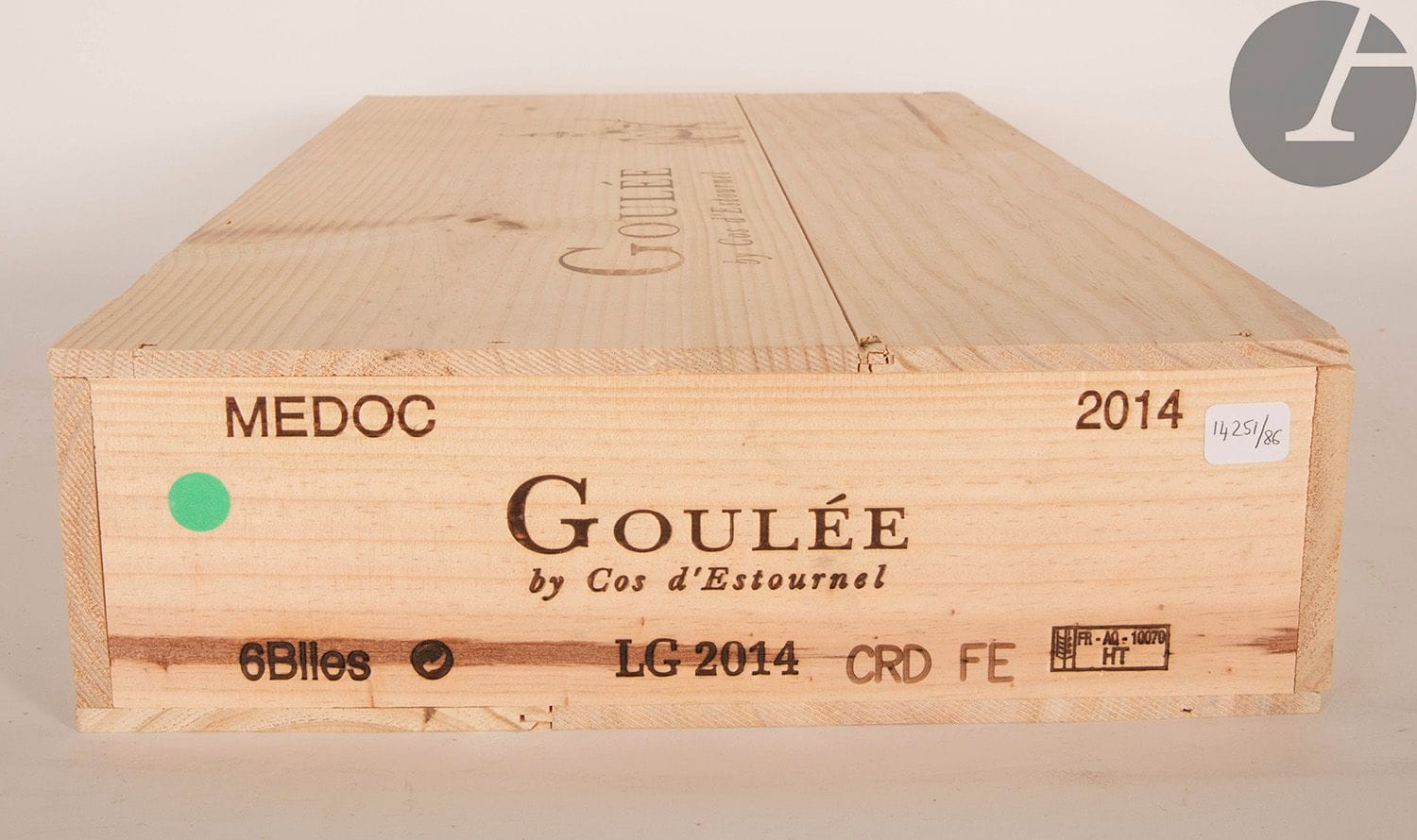 6 B GOULÉE BY COS D'ESTOURNEL (Caisse Bois d'origine), Médoc, 2014