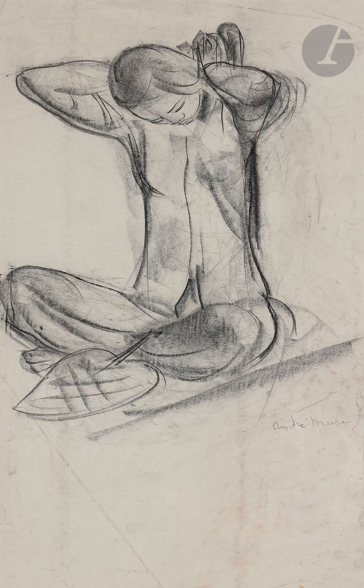 André MAIRE (1898-1984
)Seated woman doing her hairChalkboard
.
Signed lower right.
(Folds).
53,5 x 32,5 cm




