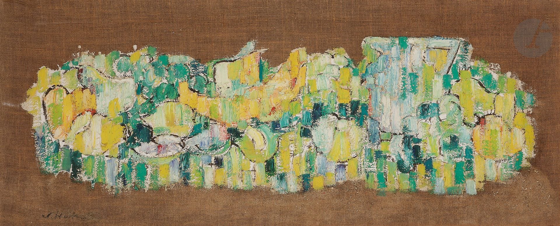 Sabine HETTNER (1906-1986)
Nature morte aux fruits, 1958
Huile sur toile.
Signée en bas à gauche.
Signée et datée au dos.
50 x 120 cm