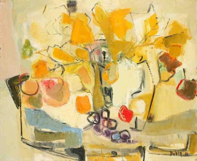 L'harmonie d'automne, 1962 Huile sur toile. Signée et datée en bas à droite. Titrée au dos. 60 x 73 cm