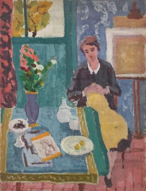 Jules CAVAILLES (1901-1977)
Rose au chevalet ou Porte fenêtre au square Desnouettes Huile sur toile. Non signée. 65 x 50 cm