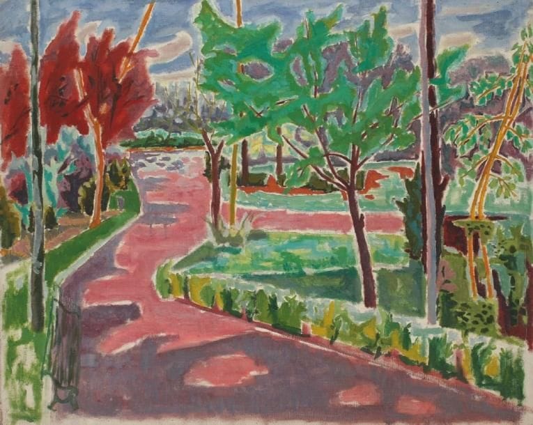 Jules CAVAILLES (1901-1977)
Albi, le parc Rochegude Huile sur toile. Non signée. 65 x 82 cm