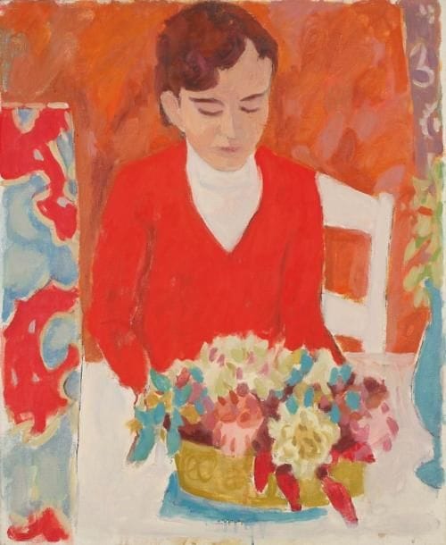 Jules CAVAILLES (1901-1977)
Françoise Huile sur toile. Non signée. 73 x 60 cm. Exposition: Cavaillès, {CR}Musée Toulouse-Lautrec, Albi, 1982, n°32.