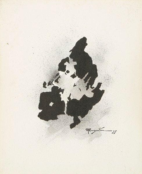 Louis A. MARGANTIN (1900-1965)
Ombres, 1935 Dessin à l'encre. Signé et daté 35 vers le bas et vers la droite. 28 x 23 cm