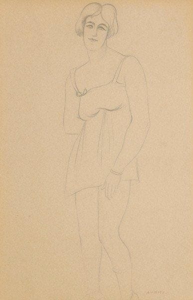 André LHOTE (1885-1962)
Jeune femme Dessin à la mine de plomb. Signé en bas à droite. 28,5 x 20 cm

L'oeuvre figurera dans le catalogue raisonné d'André Lhote actuelement en préparation par Mme Bermann-Martin.