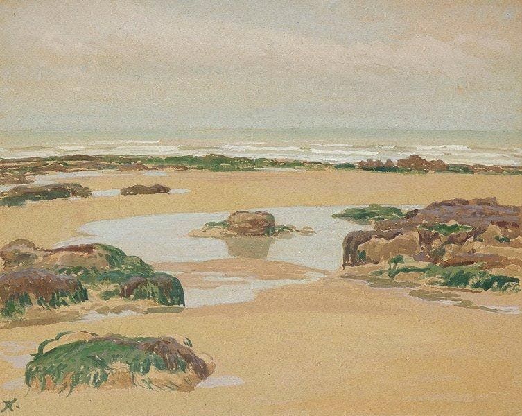 Jean-François AUBURTIN (1866-1930)
Varangeville Gouache. Signée du monogramme en bas à gauche. 43 x 54,5 cm Provenance: atelier de l'artiste. Restée dans sa descendance.