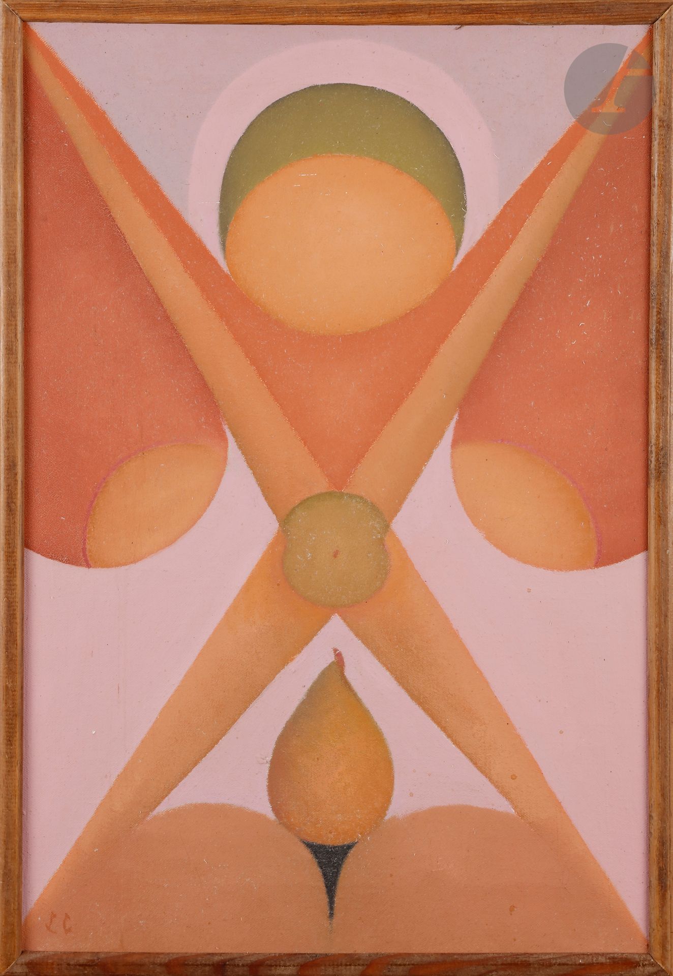 Louis CARMEIL (1920-1999
)Woman and pearOil
on canvas.
Monogrammed lower left.
Signed on the back.
55 x 38 cm




