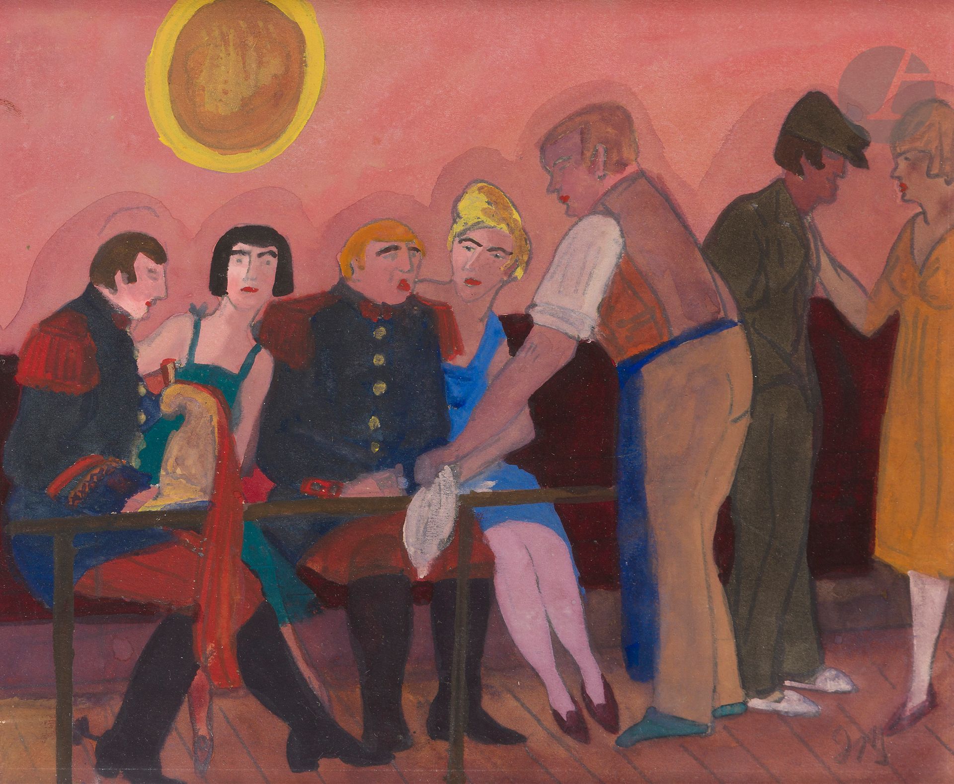 Jean GALTIER-BOISSIÈRE (1891-1966
)Suite La Belle Amour10
gouaches.
Comic at the Gaité Montparnasse (Chapter I).
Molium (Chapter IV).
The End of the "Youth of the Musketeers" (Chapter V).
The House (Chapter VI).
Night at the Halles (Chapter VII).
La Femme canon (Chapter VIII).
6 signed.
With its original packaging.
17 x 23 cm eachIt

is one of the 23 Suites of the "Belle Amour"

.










