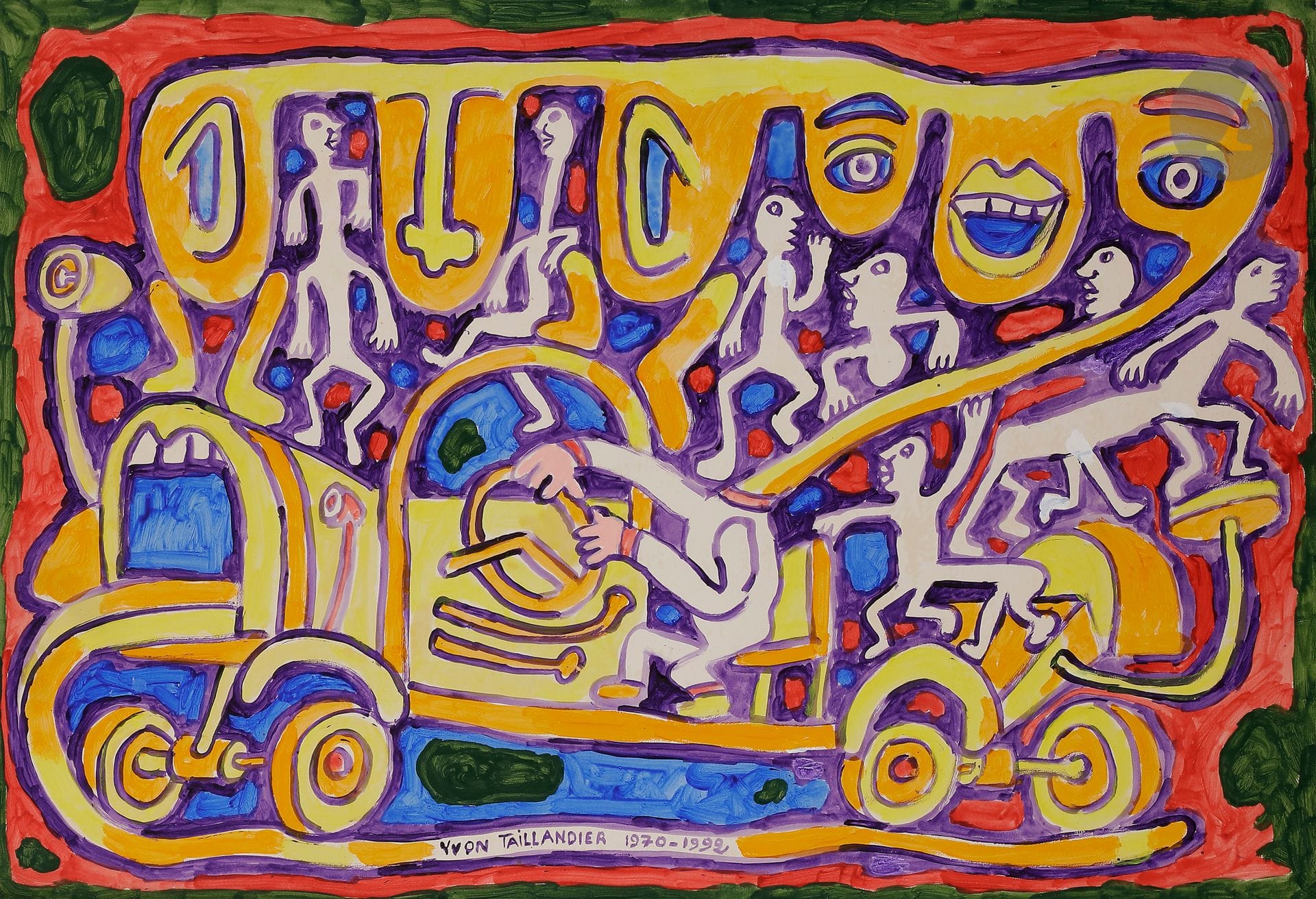 
Yvon TAILLANDIER (1926-2018)



En route, 1992



Gouache sur papier marouflé sur toile.



Signée et datée dans la composition.



Titrée au dos.



59 x 85 cm
