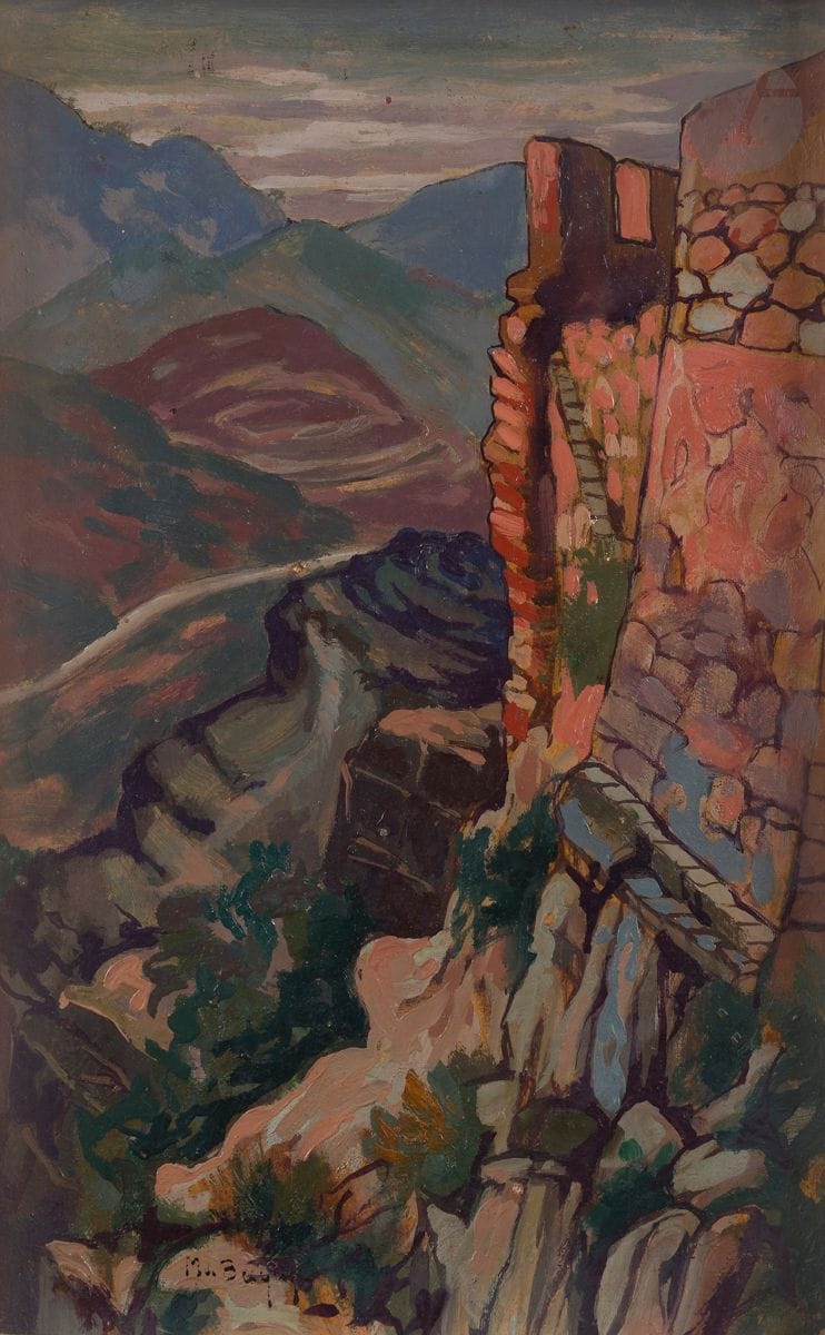 Maurice Jaubert de BECQUE (1878-1938)
Chateau fort
Huile sur carton.
Signée en bas à gauche.
34 x 24 cm