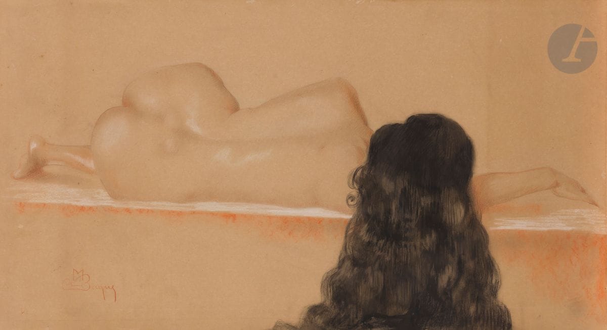 Maurice Jaubert de BECQUE (1878-1938
)Nude woman with brown hairInk
, charcoal, red chalk and white stone.
Signed lower left.
34,5 x 65 cm



