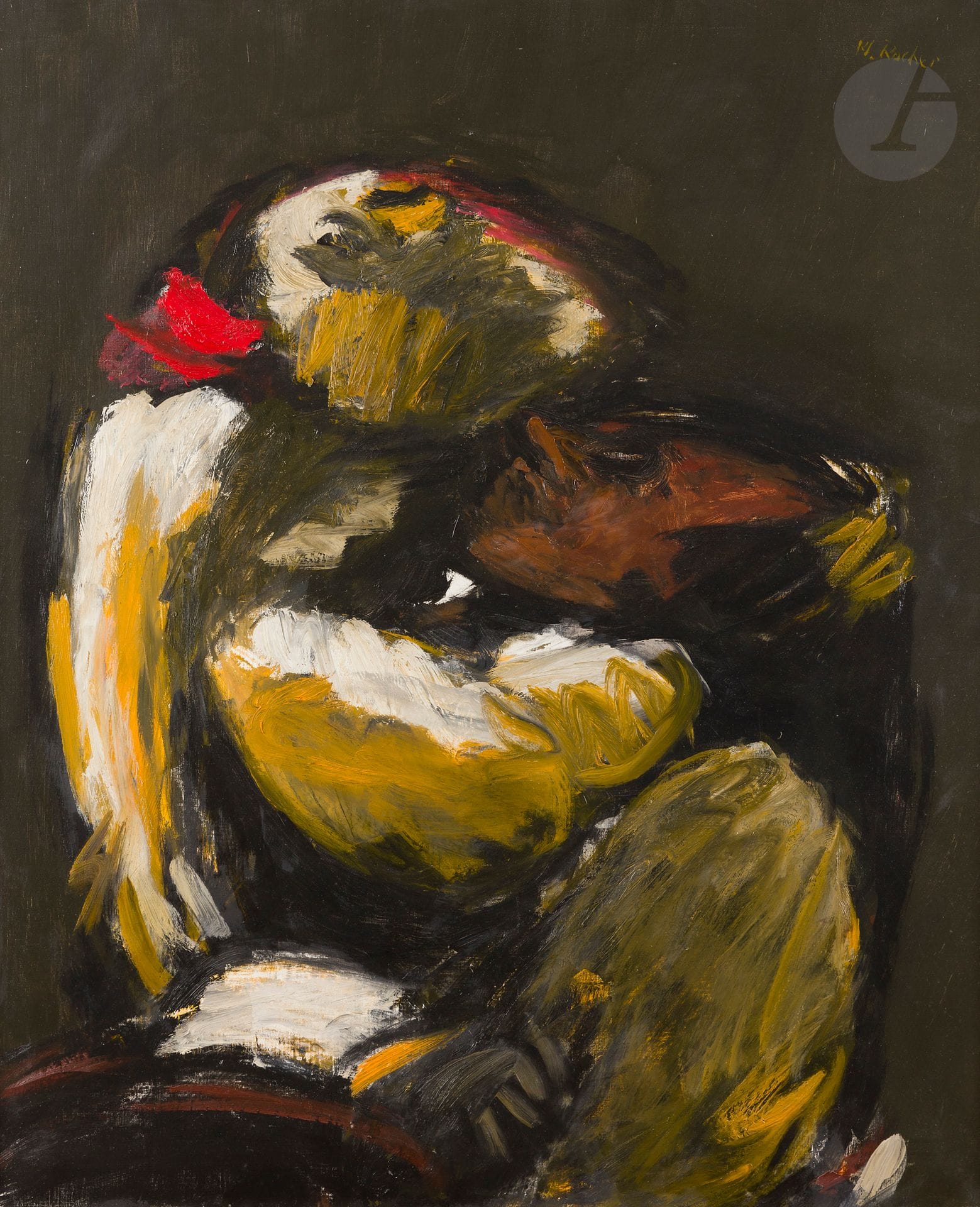 Maurice ROCHER (1918-1995)
Les Danseurs, 1985
Huile sur toile.
Signée en haut à droite.
Signée et datée au dos.
100 x 81 cm