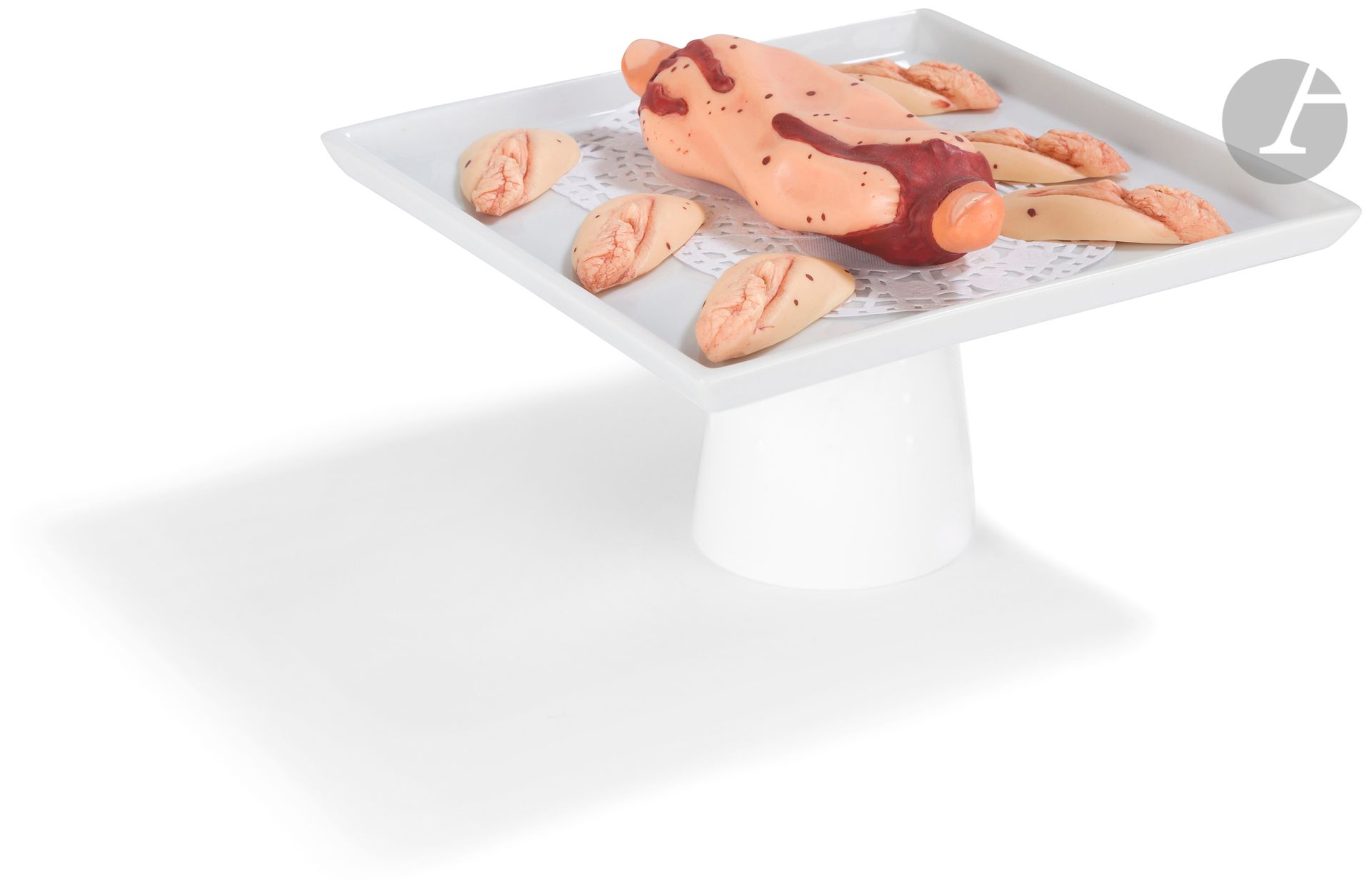 Philippe MAYAUX (born in 1961
)Savoureux de
toiPainted
resin
and porcelain.
Signed under the base of the cup and numbered on 15 on each piece.
12 x 20 x 20 cm



