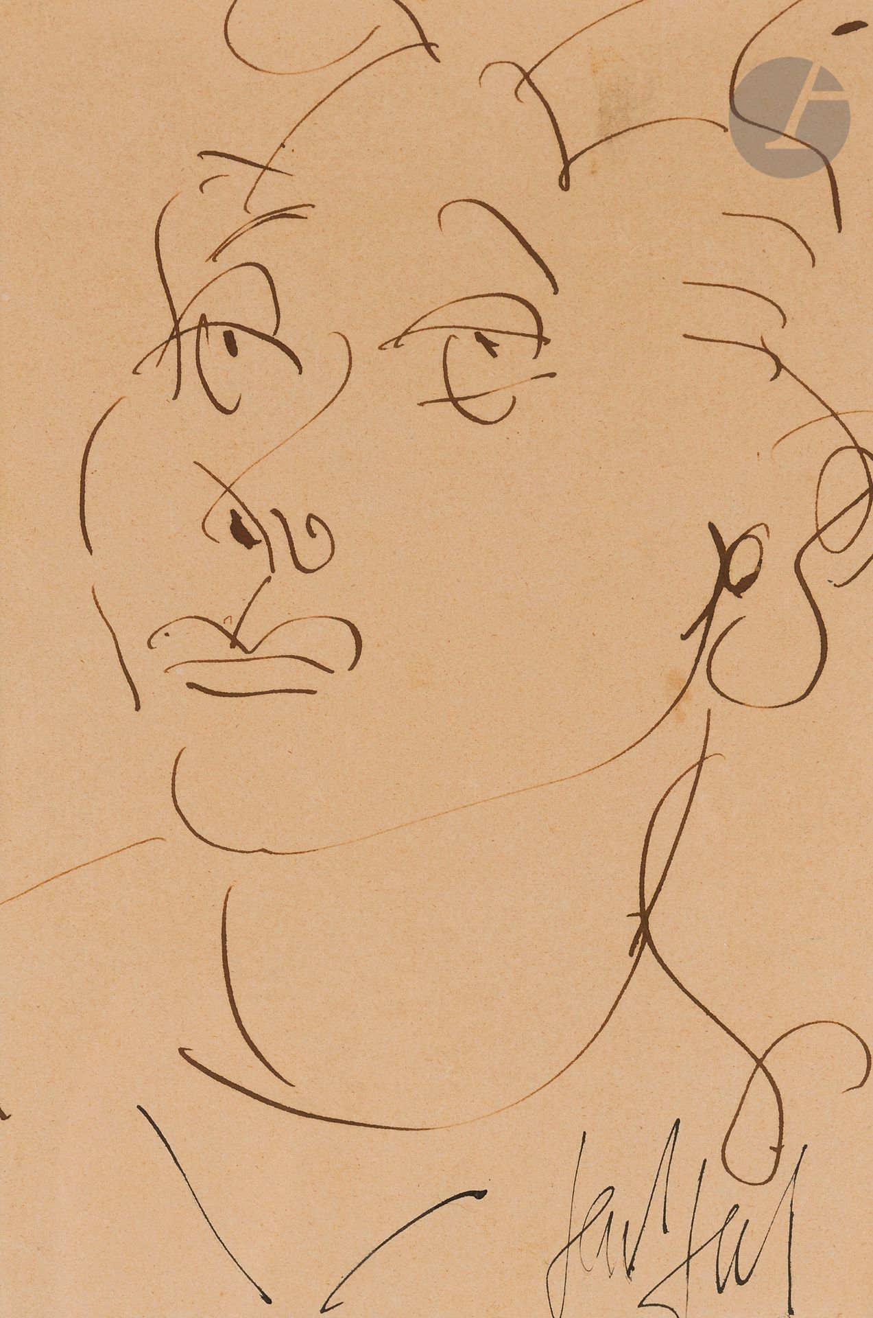 Eugène PAUL dit GEN-PAUL (1895-1975)
Portrait
Encre.
Signée en bas à droite.
28 x 18,5 cm