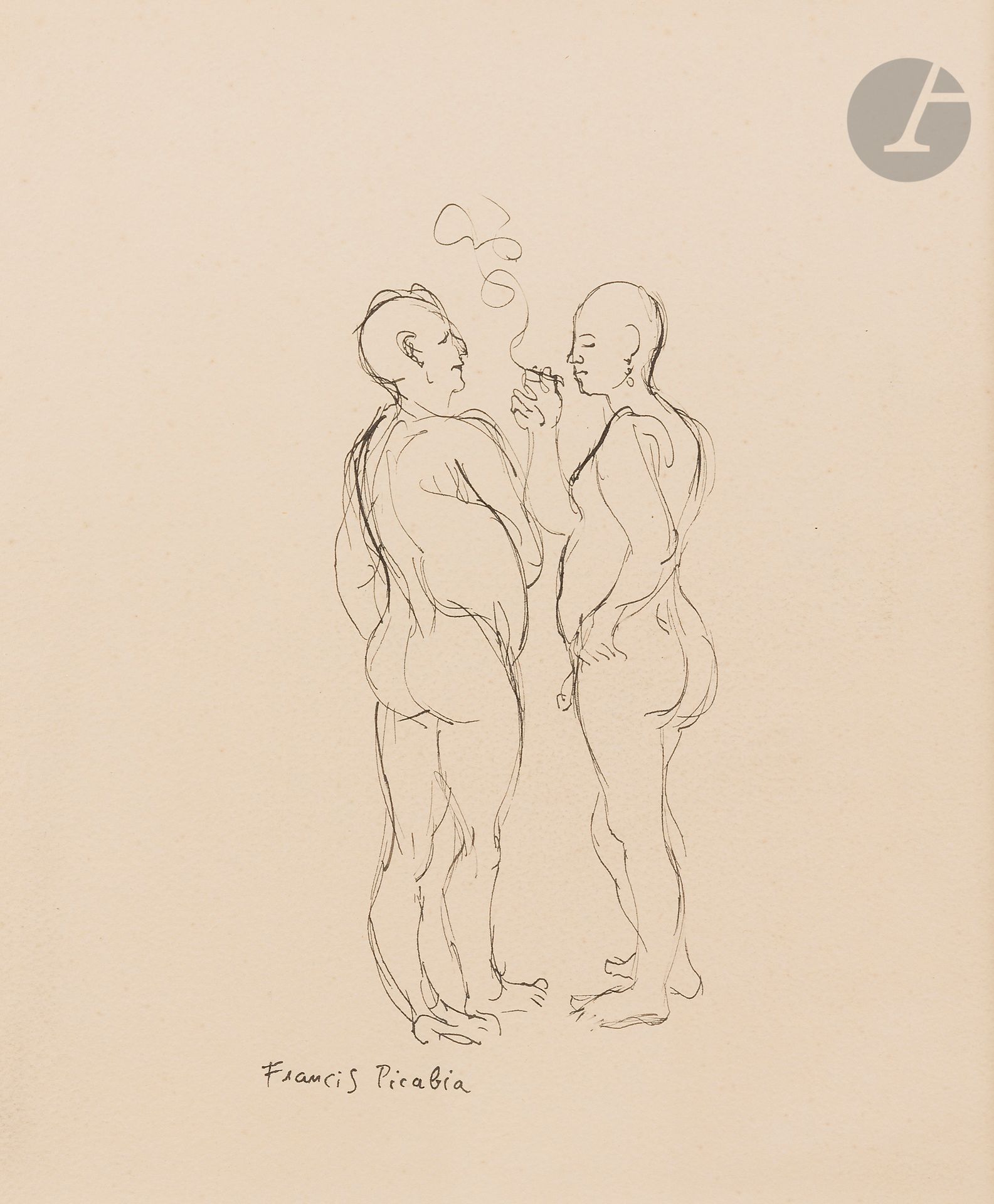 
Francis PICABIA (1879-1953)



The Smokers, circa 1928-1929



Ink.



Signed lower left.



25,5 x 21 cm



A certificate of the Picabia Committee will be given to the buyer.