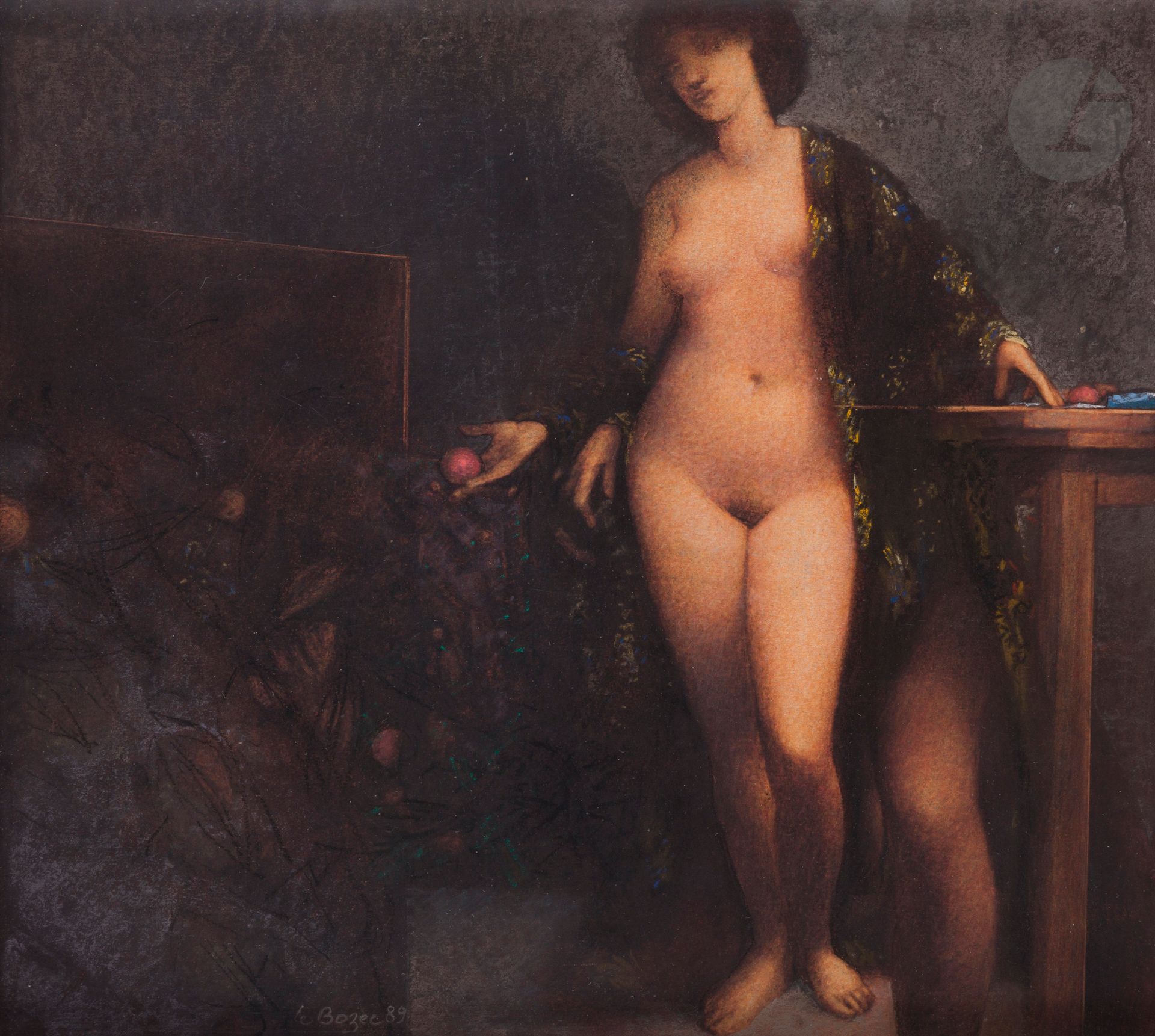 Jean-Pierre LE BOZEC (born in 1942
)Les Loges de Gynécée, 1989Pastel
.
Signed and dated at the bottom.
Mounted on panel.
27,5 x 30,5 cm





