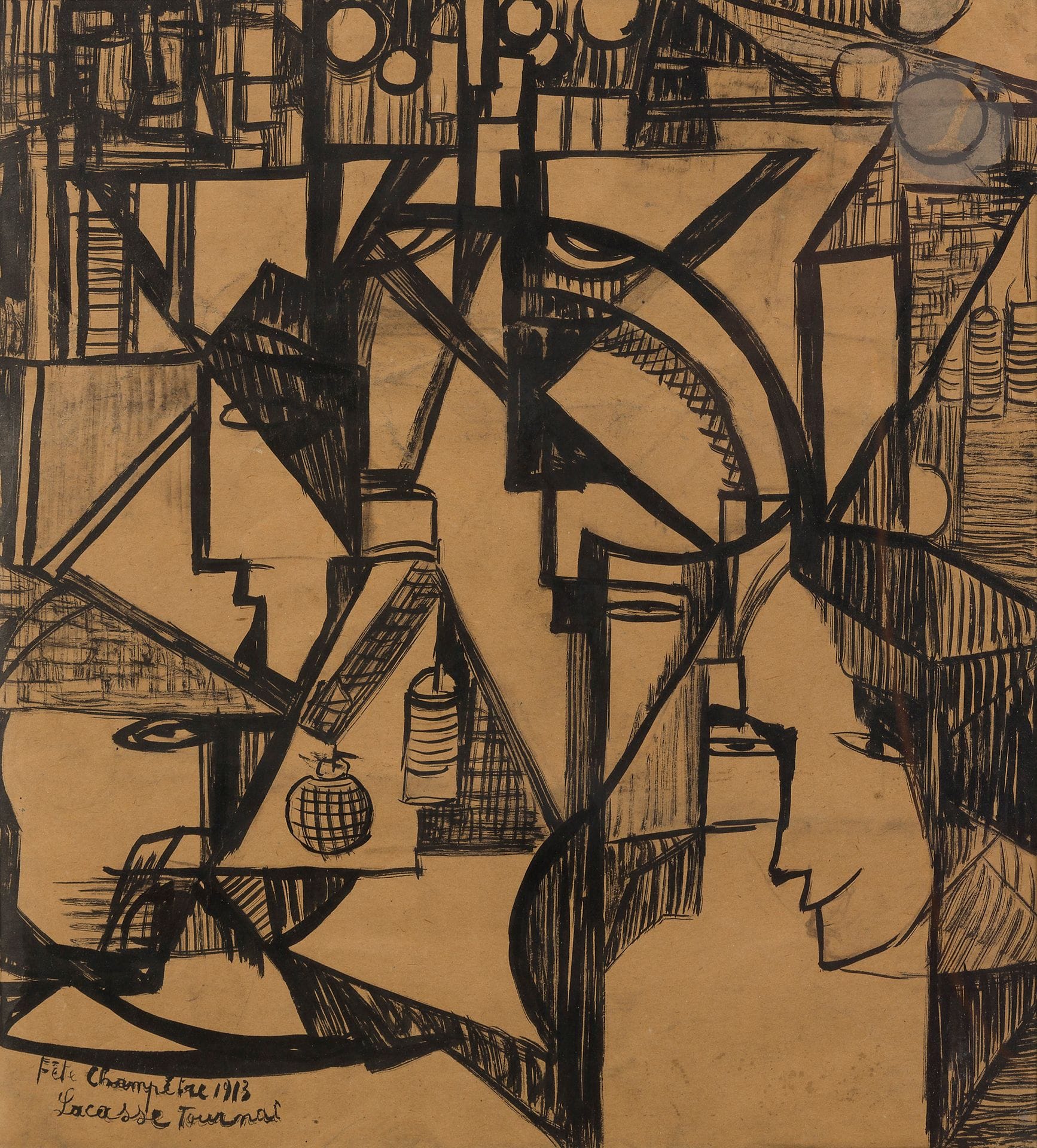 Joseph LACASSE (1894-1975
)Fête champêtre, 1913Ink
.
Signed, dated and titled lower left.
38 x 34 cm



