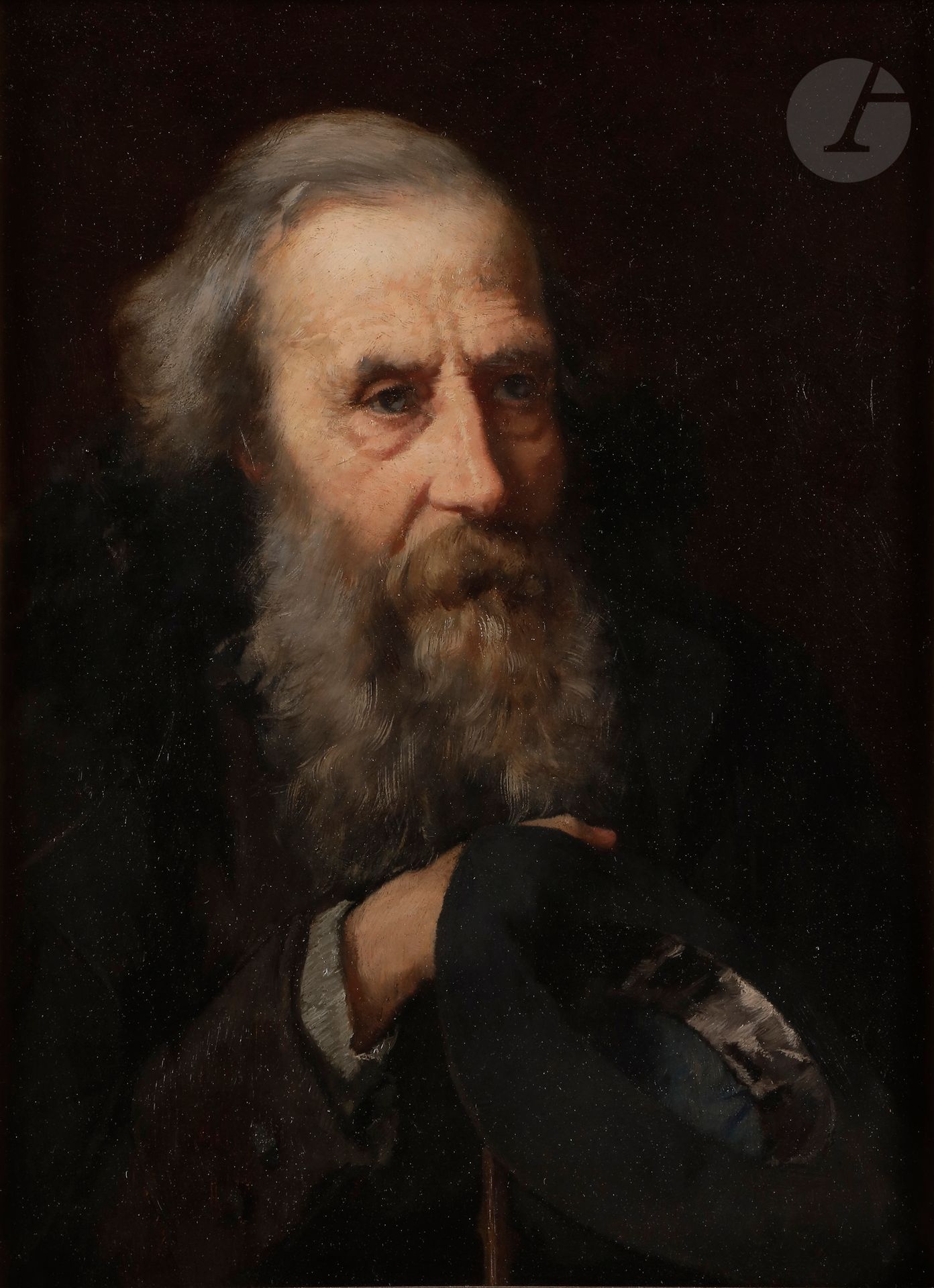 École FRANCAISE du XIXe siècle
Portrait d’homme barbu
Panneau
32 x 24 cm
