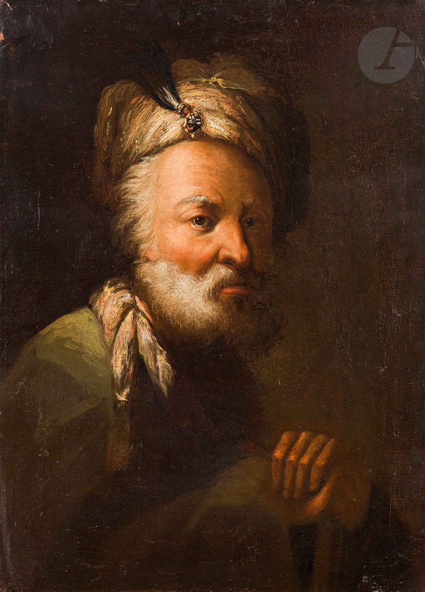 18th century GERMAN SCHOOL
Man with turban
Canvas
65,5 x 49 cm
(Restoration)