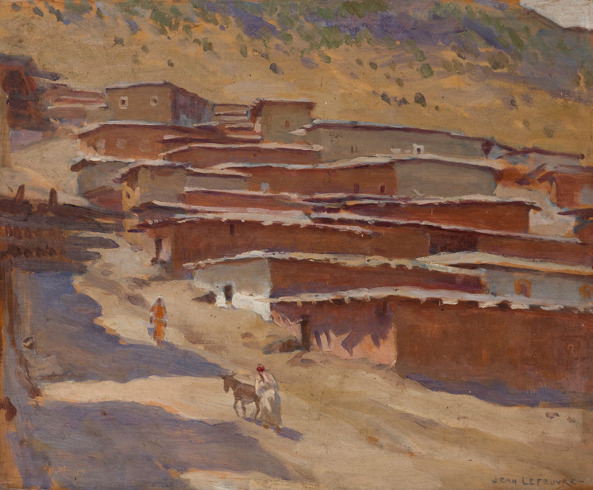 Jean LEFEUVRE (1882-1975
)Oriental CityOil
on panel.
Signed lower right.
33 x 40 cm



