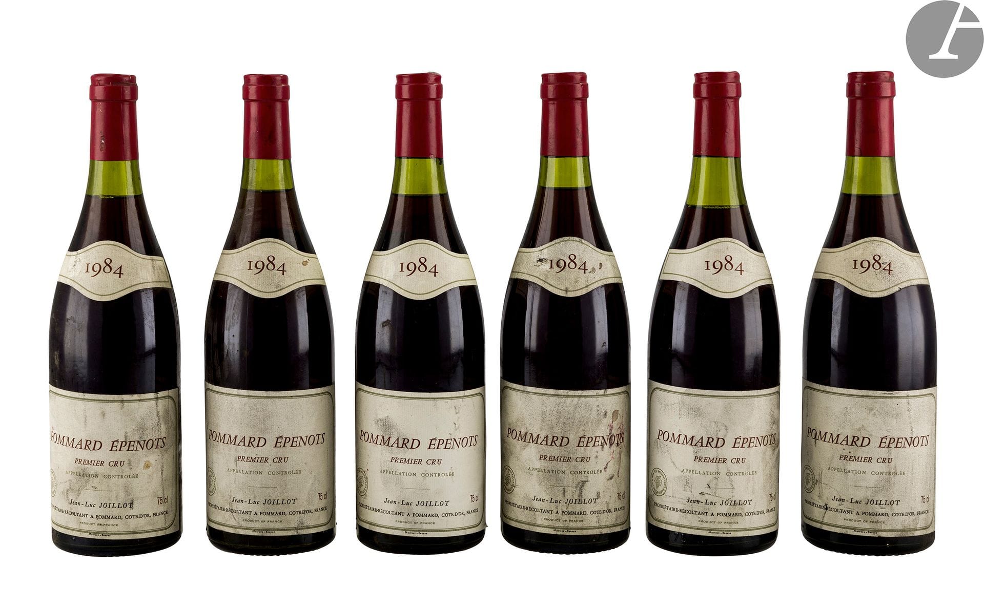 6 B POMMARD ÉPENOTS (1er Cru) (1 à 3 cm; e.t.h; clm.s.), Domaine Jean-Luc Joillot, 1984