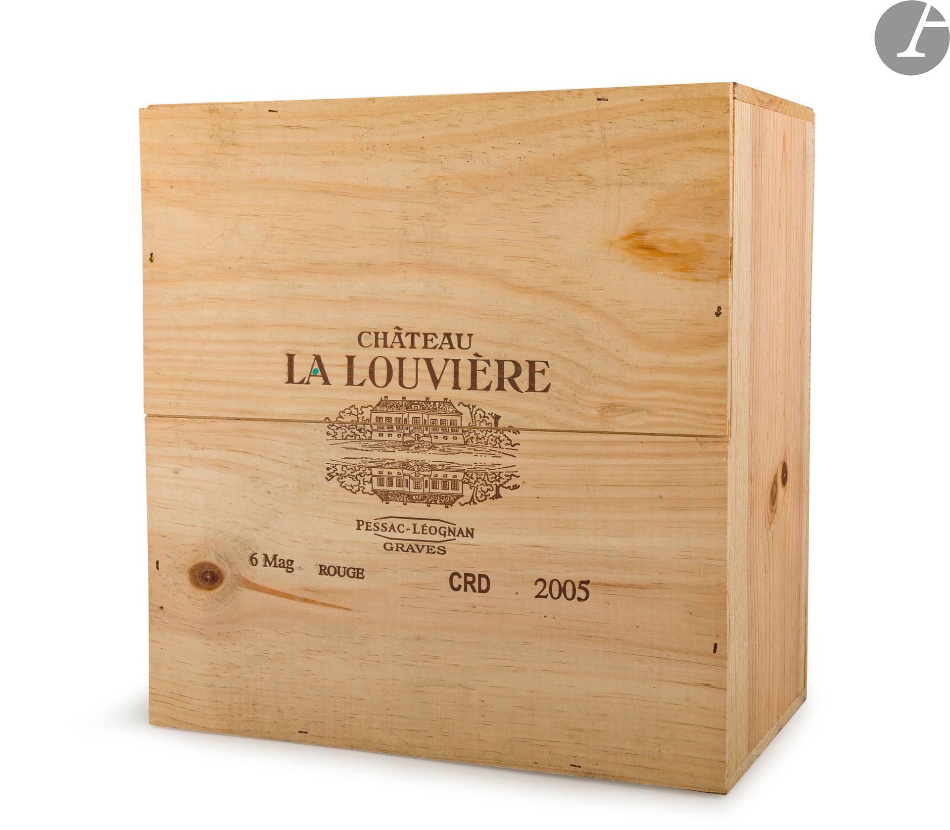 6 Mag CHÂTEAU LA LOUVIÈRE Red (original wooden case), Pessac-Léognan, 2005