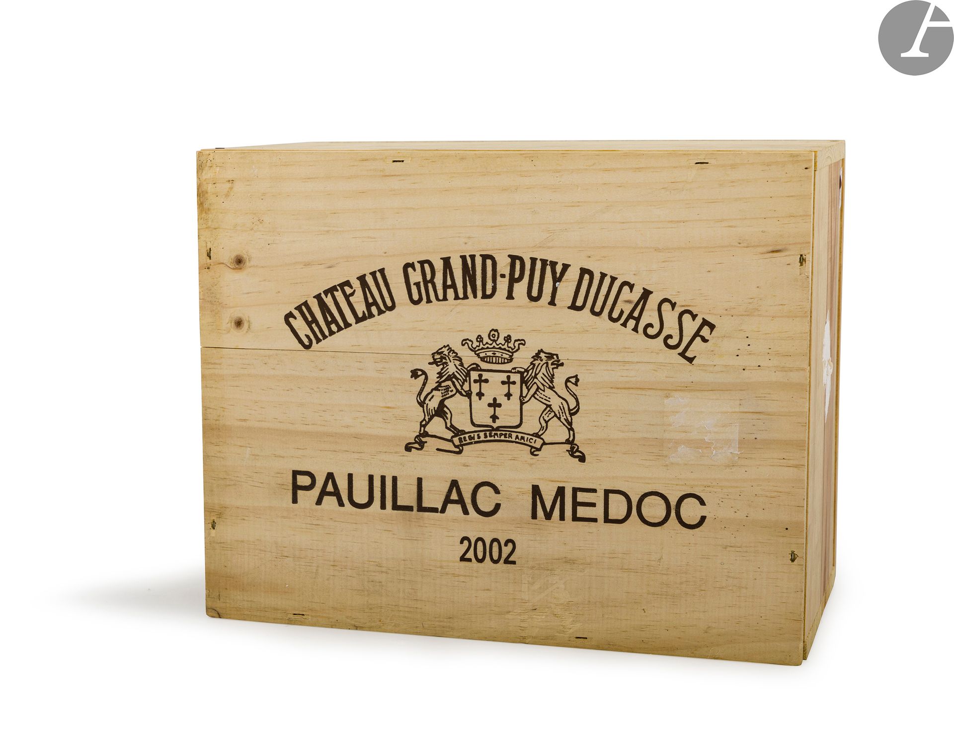 6 B CHÂTEAU GRAND PUY DUCASSE (Caisse Bois d'origine), GCC5 Pauillac, 2002