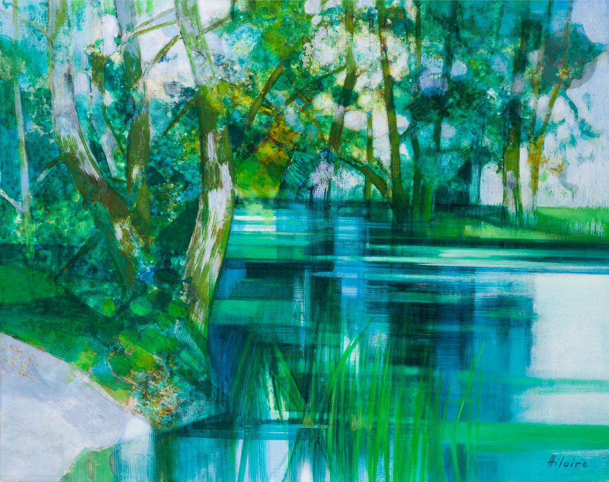 Camille HILAIRE (1916-2004)
Bord de la Dronne
Huile sur toile.
Signée en bas à droite.
Signée et titrée au dos.
73 x 92 cm

Nous remercions Monsieur Christophe Berteaux pour les informations qu’il nous a transmises.
Un certificat de Monsieur Christophe Berteaux pourra être remis à la demande de l’acquéreur.
