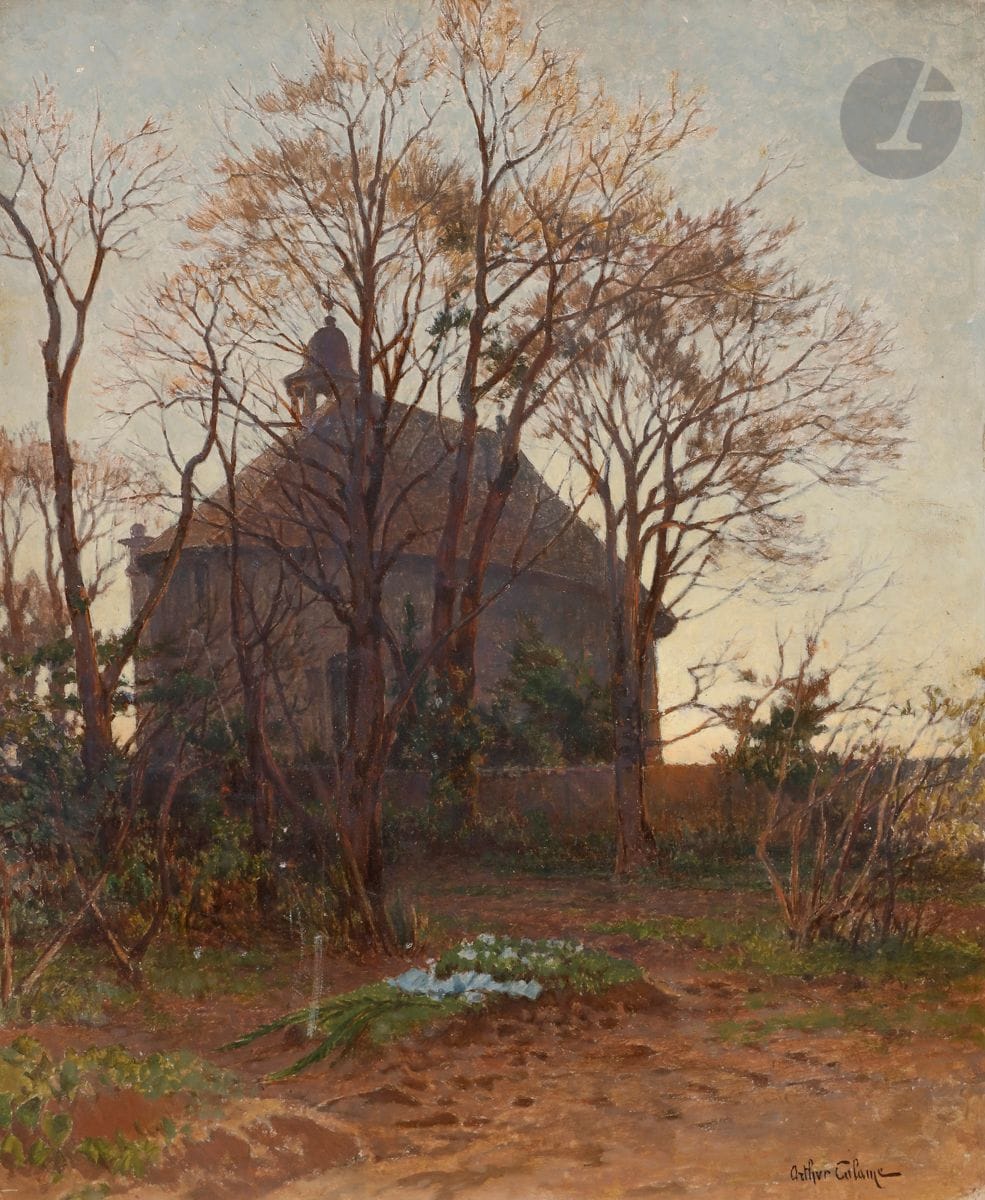 Arthur CALAME (1843-1919
)ChurchOil
on cardboard.
Signed lower right.
30 x 25 cm



