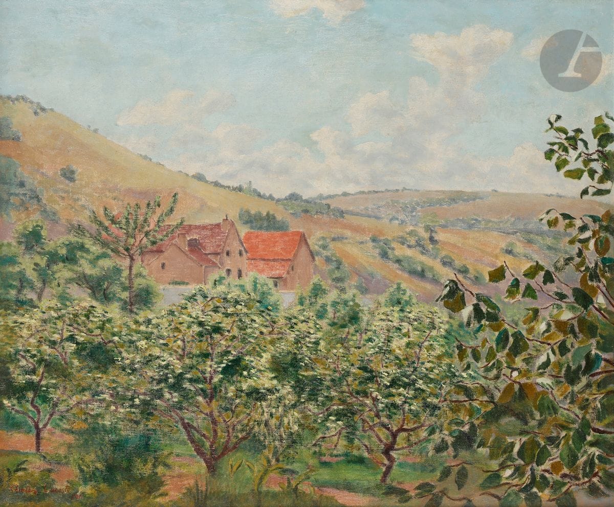Charles LACOSTE (1870-1959)
Le Verger, 1911
Huile sur toile.
Signée et datée en bas à gauche.
46 x 55 cm