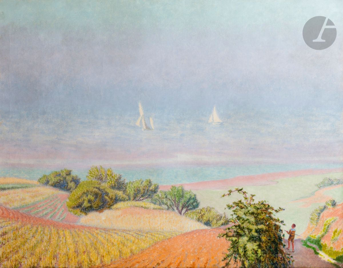 Charles LACOSTE (1870-1959)
La Gironde à Mortagne, 1926
Huile sur toile.
Signée et datée en bas à gauche.
89 x 116 cm

Provenance : 
Vente Maître Henri Baudouin, Collection Arthur Fontaine, Hôtel Drouot, Paris, 13 avril 1932, n° 54 (présumé).

Bibliographie : 
Frédéric CHAPPEY, L’Œuvre du peintre Charles Lacoste (1870-1959), Maîtrise d’Histoire de l’Art Contemporain, soutenue en 1981 à l’université Paris-X-Nanterre, sous la direction du professeur Bruno Foucart, n° 861 (présumé).

Nous remercions Monsieur Frédéric Chappey pour les informations qu’il nous a transmises.