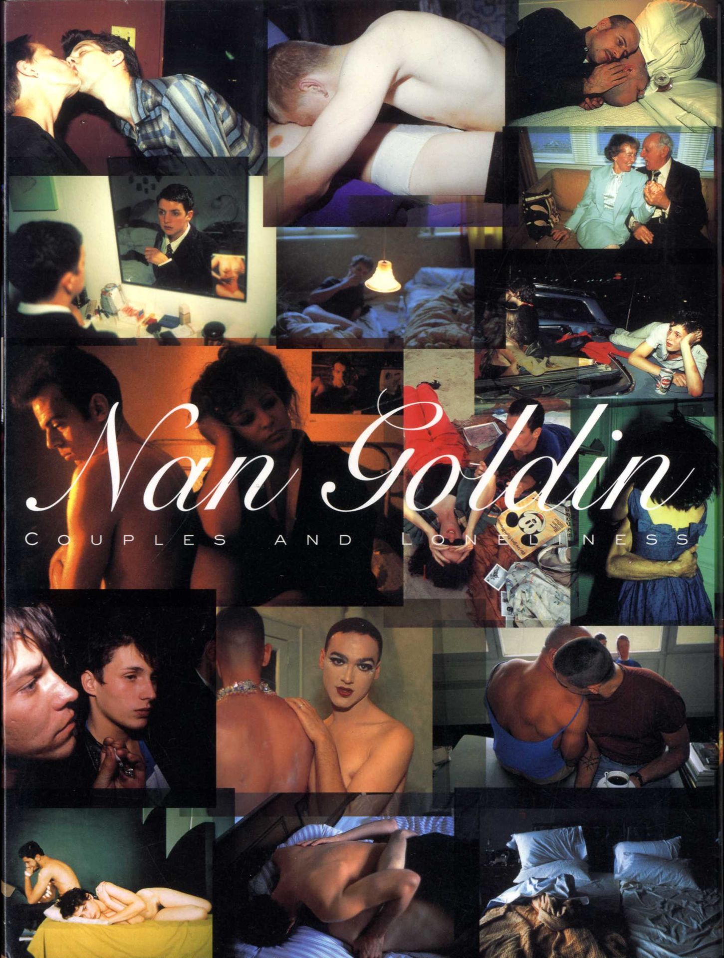 GOLDIN, Nan (née en 1953) [Signed]

Couples and loneliness.
Kyoto, Korinsha Press, 1999.

In-4 (26 x 19,5 cm). Édition originale dédicacée et signée par Nan Goldin, 124 pp, 78 photographies en couleurs et 6 photographies en noir et blanc, brochure éditoriale avec photographie en couverture et boitier cartonné coulissant avec un montage photographique.