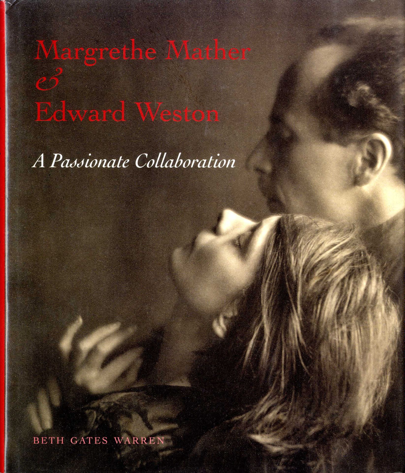 MATHER, Margrethe (1886-1952)

Margrethe Mather & Edward Weston: A Passionate Collaboration.
Santa Barbara / New York: Santa Barbara Museum of Art / W.W. Norton & Company, 2001.

In-8 (26 x 22 cm). Édition originale reliée, 154 pp., 89 photographies en noir et blanc pleine page (68 de Margrethe Mather, 22 de Edward Weston et 8 réalisées en commun et une du couple par Imogen Cunningham également reproduite sur la jaquette) et 30 photographies in-texte, texte de Beth Gates Warren. Reliure d’éditeur cartonnée imitation toile avec titre imprimé en creux en caractères or au dos, jaquette illustrée.