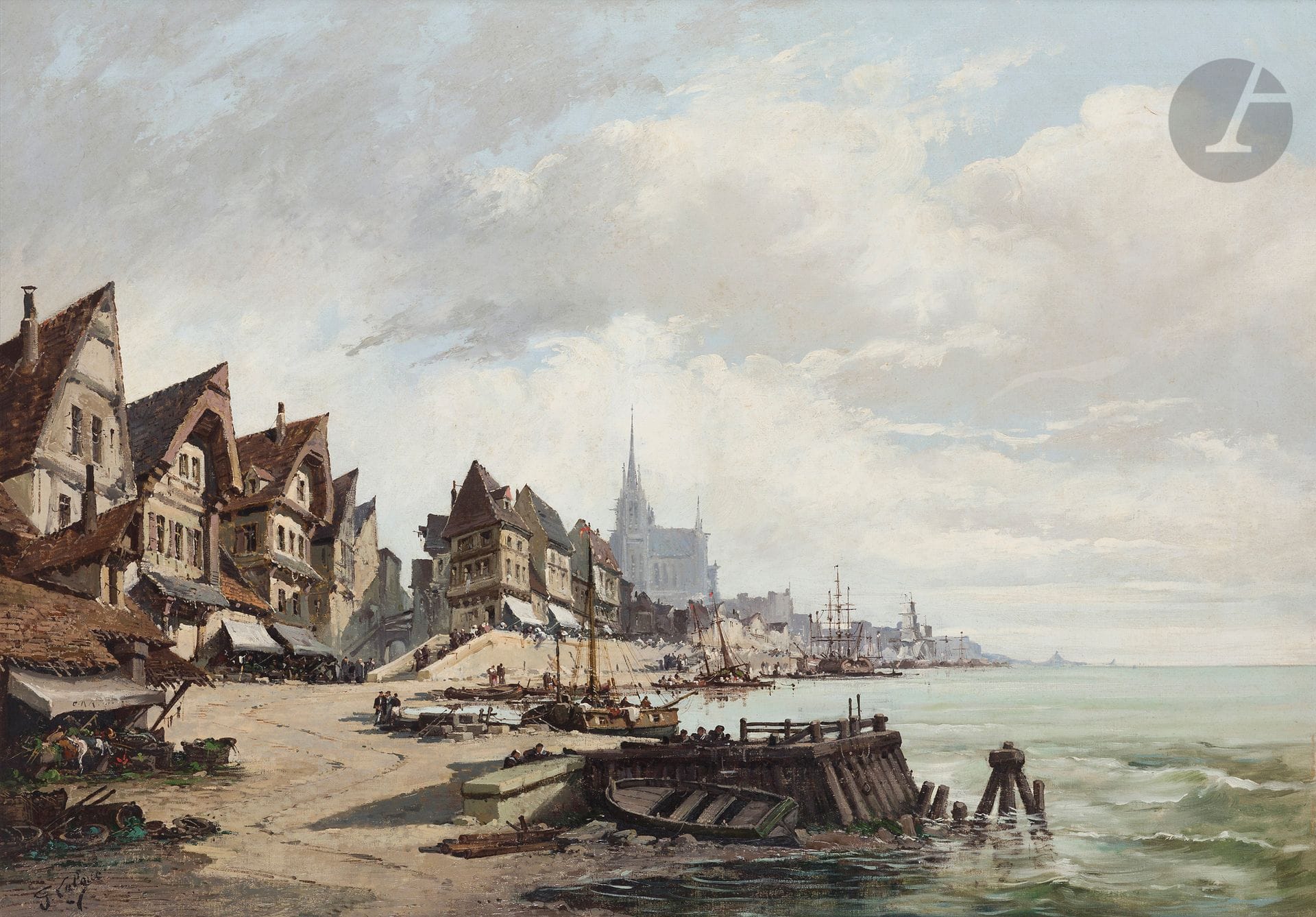 Eugène GALIEN-LALOUE (1854-1941)
Port de Nantes
Huile sur toile.
Signée en bas à gauche.
65 x 92 cm

Un certificat de Monsieur Noé Willer en date du 6 mars 2022 sera remis à l’acquéreur.
Cette œuvre est répertoriée dans les archives de l’artiste sous le n° 2203 I 1430-9-P. M.B.