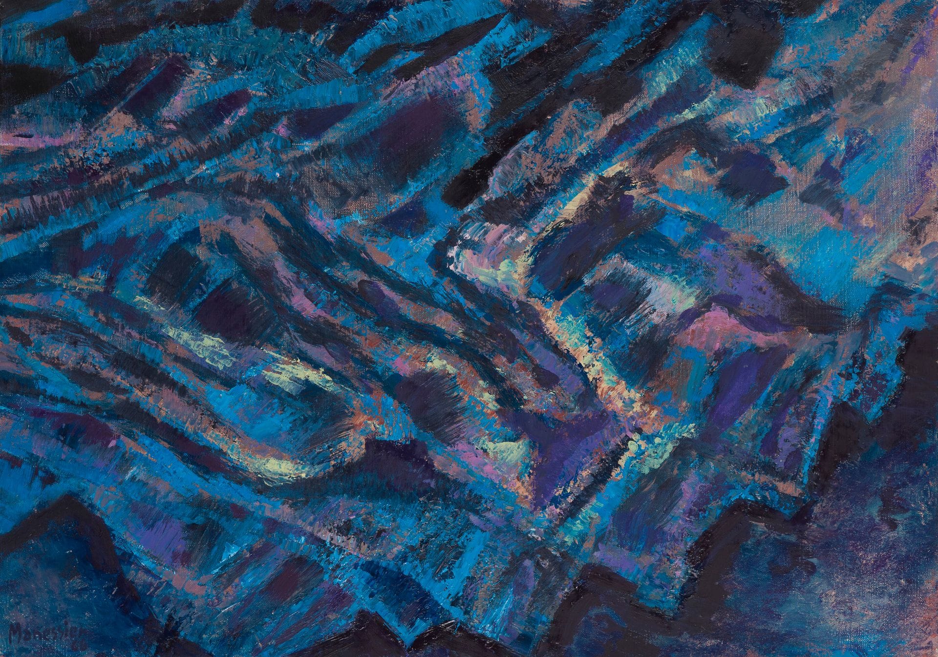Alfred MANESSIER (1911-1993)
Nuit sur Avila, 1966
Huile sur toile.
Signée et datée en bas à gauche.
Signée, datée et titrée au dos.
46 x 65 cm

Provenance :
Collection de Gérard Couvreur, offert par l’artiste en échange d’une œuvre « Ciborium » le 1er avril 1976 (mention manuscrite au dos).

Nous remercions Madame Christine Manessier d’avoir confirmé l’authenticité de cette œuvre.