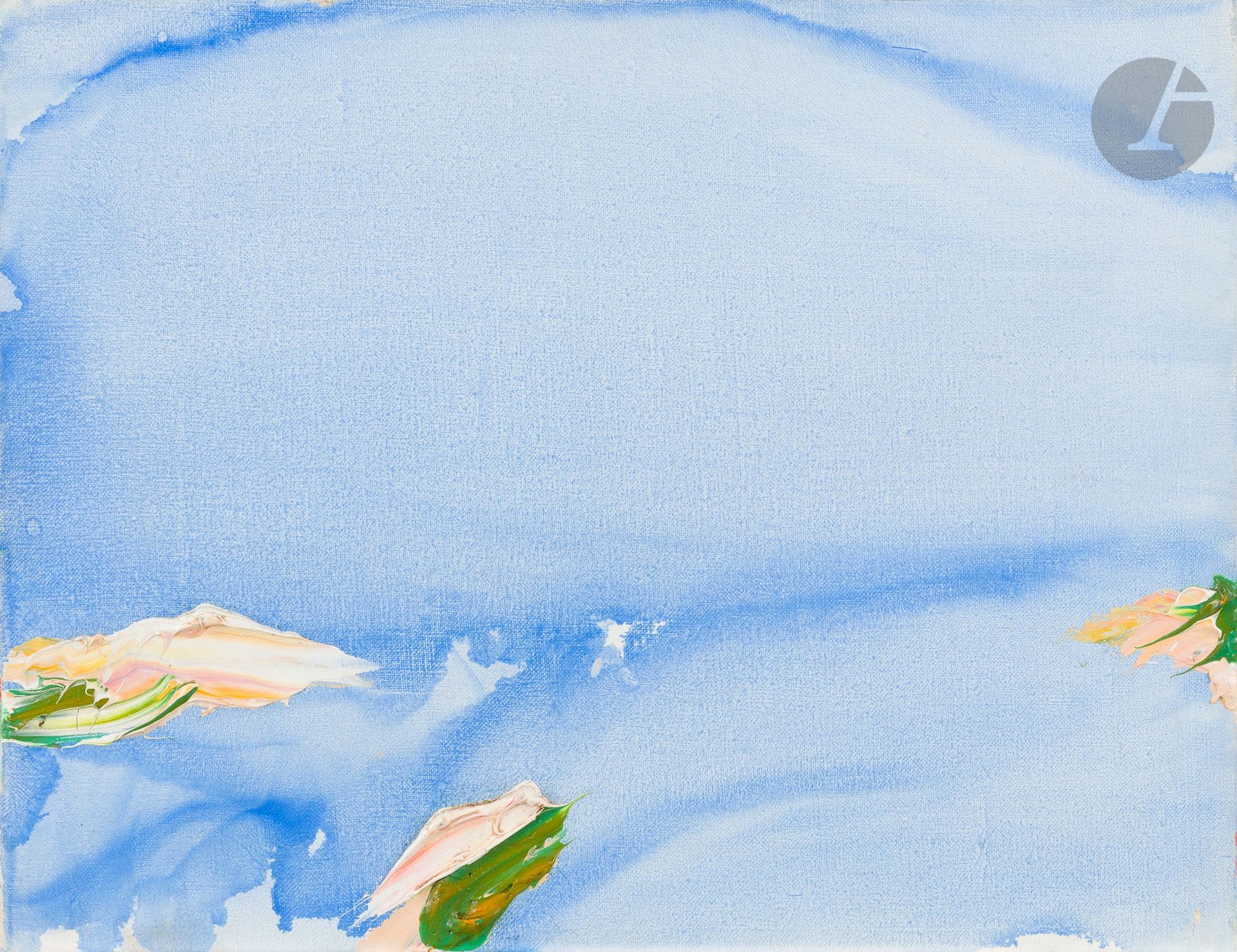 Olivier DEBRÉ (1920-1999
)Rab, pale blue, 1988Oil
on canvas.
Signed, dated, titled and located on the back.
24 x 33 cm



