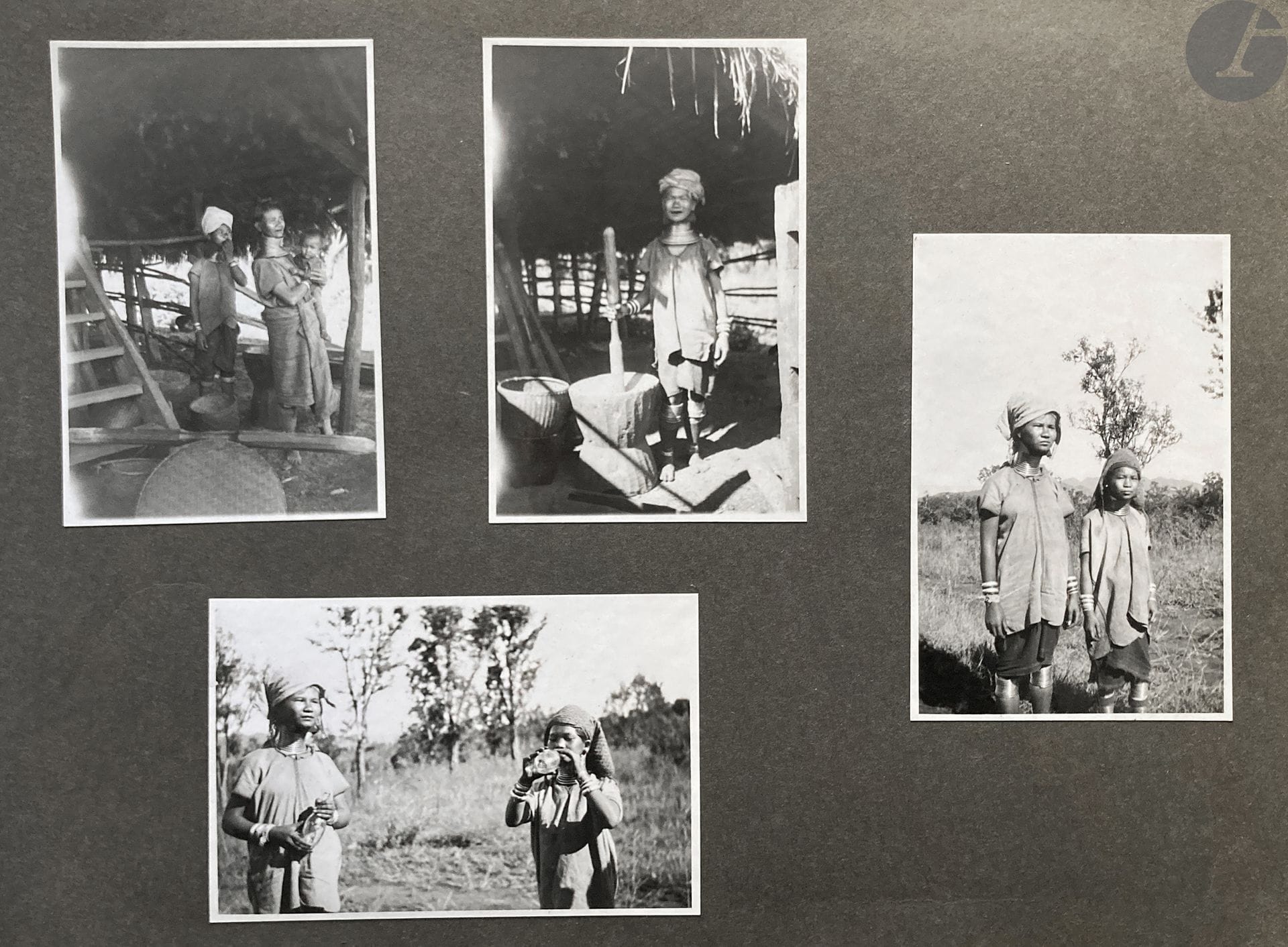 Jean Louis Lain Empain (1902 - 1946) 
S. Y. Heliopolis. World Cruise, 1933. 
Album personnel du baron Empain. 
Thaïlande. Birmanie. Bali. Java. 
Escales. Vie à bord. Course hippique. Équipage. Danses traditionnelles. Portraits. Monuments funéraires. Masques votifs. Tatouages. Pêcheurs. Sculptures. Cérémonies. Temple. 
Album in-folio, composé d’environ 500 épreuves argentiques d’époque, contrecollées sur cartons. 
Formats : de 18,5 x 13 à 17,5 x 23,5 cm 


Jean Louis Lain Empain (1902 - 1946) 
S. Y. Heliopolis. World Cruise, 1933. 
Personal album of Baron Empain. 
Thailand. Burma. Bali. Java. 
Stopovers. Life on board. Horse racing. Crew. Traditional dances. Portraits. Funerary monuments. Votive masks. Tattoos. Fishermen. Sculptures. Ceremonies. Temple. 
Folio album, composed of about 500 vintage gelatin silver prints, mounted on cardboard. 
Dimensions : from 18,5 x 13 to 17,5 x 23,5 cm