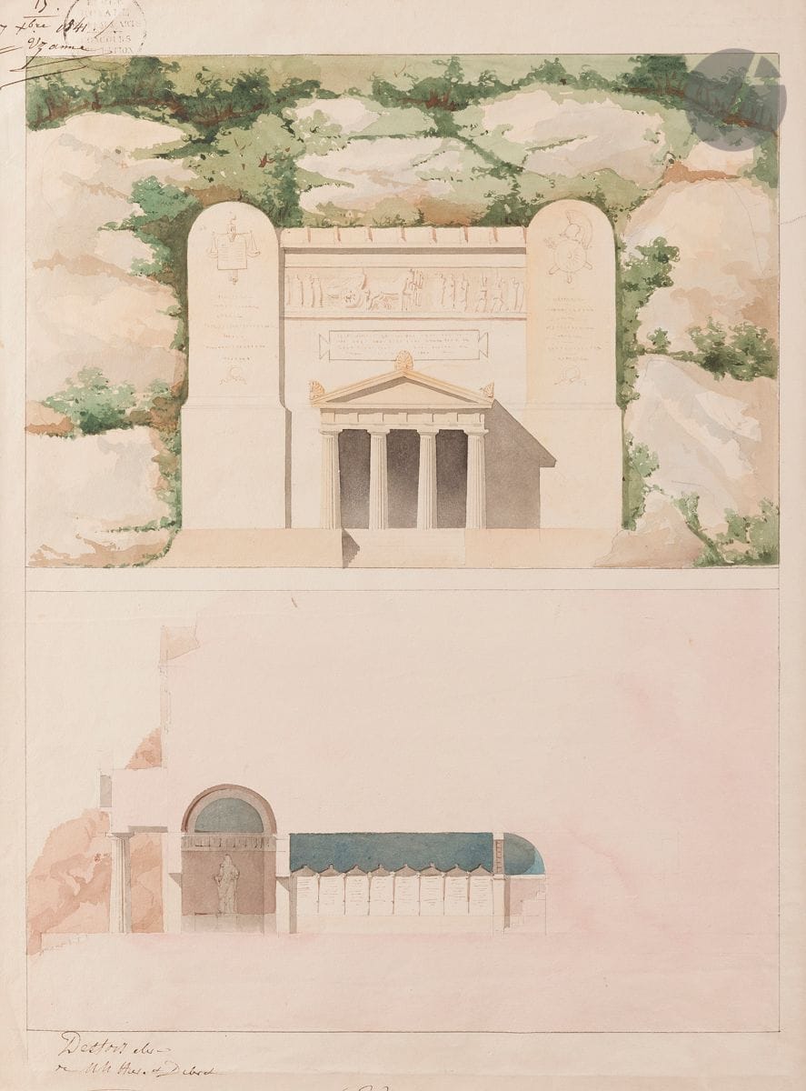 Denis-Louis DESTORS (Gonesse 1816 - Choisy-Le-Roi 1882)
Ensemble de 17 aquarelles et encres : Château d’Echenay, Château du Plessis-Brion, Asile de Poncy, Château de La Garenne
Divers formats.