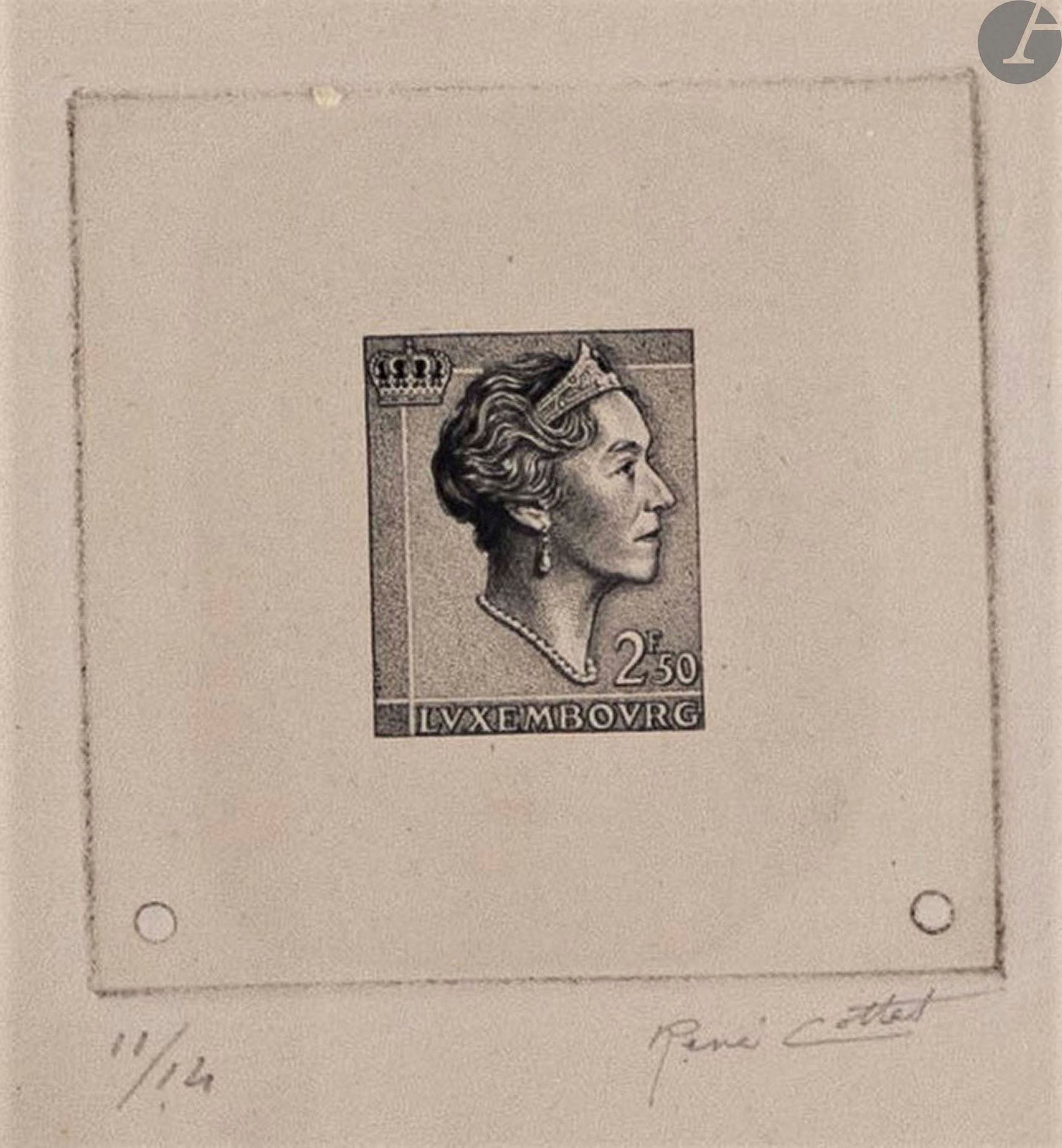 Bon album du Luxembourg période années 1960 dont 12 épreuves d'artiste (René Cottet), roulettes, 1ers jours, Taxes.