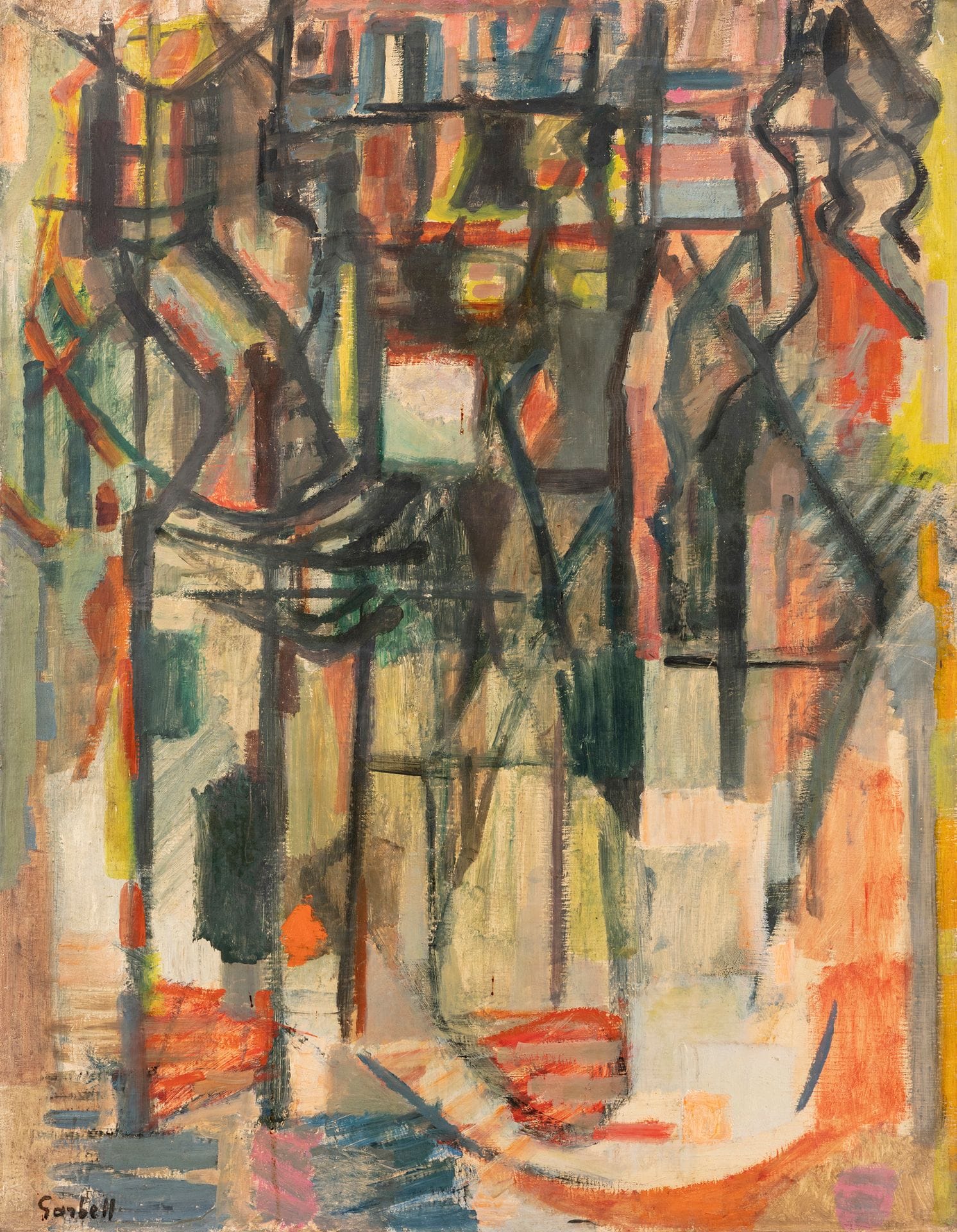 Alexandre Sasha GARBELL [russe] 
(1903-1970)
Hivernal n°26, 1953
Huile sur toile.
Signée en bas à gauche.
Timbrée au dos.
95 x 73 cm