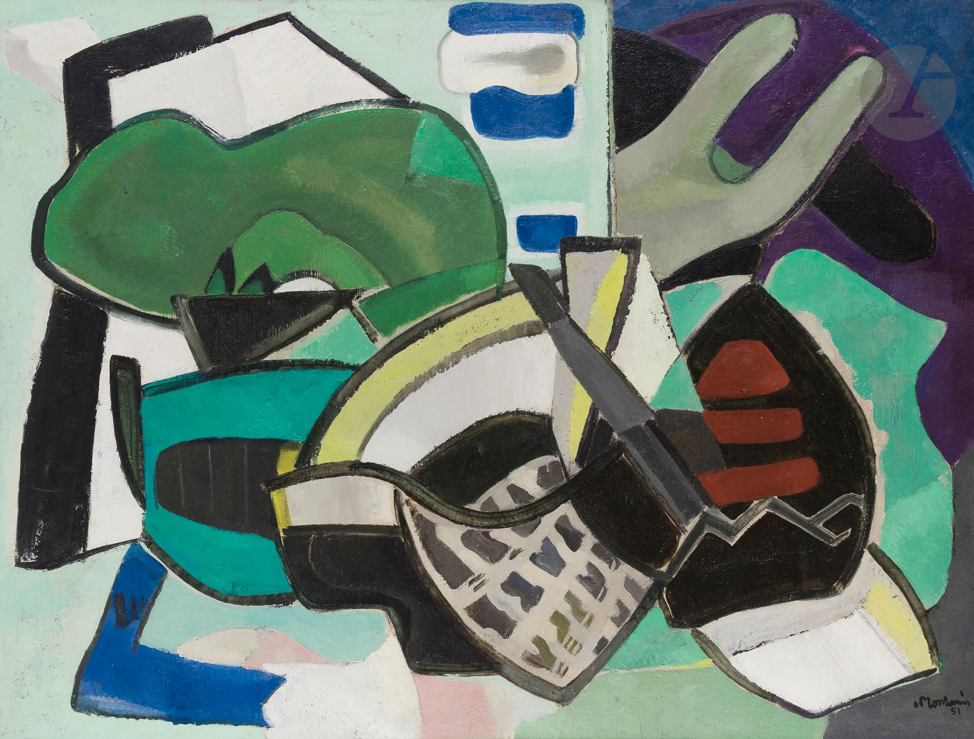 Francis MONTANIER (1895-1974)
Trois barques au Tamaris, 1951
Huile sur panneau.
Signée et datée en bas à droite.
Titrée au dos.
73 x 92 cm

Exposition :
Società per les Belle Arti ed Esposizione permanente, Palazzo Sociale, Milano (étiquette au dos).

Nous remercions Monsieur Francis Guerrier, petit-fils de l’artiste, d’avoir confirmé l’authenticité de cette œuvre.