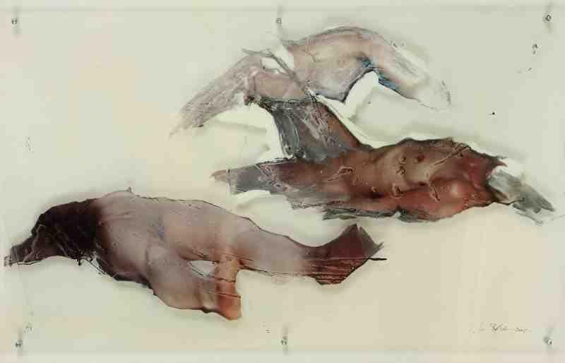 Ulrike Bolenz (né en 1958)
Erotica, 2006 Tirage photographique et rehauts de peinture sur plexiglas monté sur plaque de métal laqué blanc. Signé et daté en bas à droite. Tirage à 8 exemplaires. 58 x 80 cm 6 exemplaires proposés. Seront divisés. Chaque