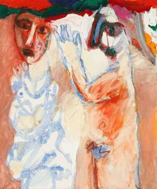 Henri Guibal (né en 1947)
Peux-tu venir, 1991 Huile sur toile. Signée et datée en haut à droite. Signée, datée et titrée au dos. 73 x 60 cm