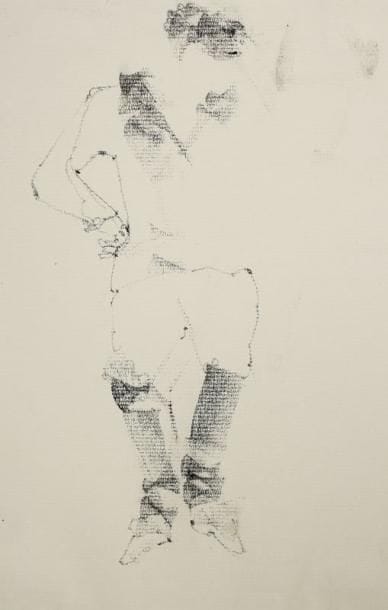 Avigdor ARIKHA (né en 1929)
Étude de personnage Fusain. Non signé. 24,50 x 16 cm Collection Baronne Alix de Rothschild