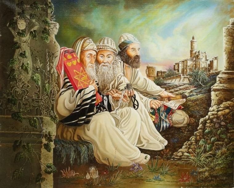 Georges GONZALEZ (né en 1946)
Trois religieux Huile sur toile. Signée en bas à droite. 65 x 81 cm