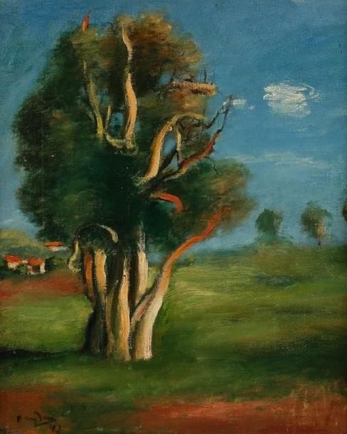 Henri HAYDEN (1883-1970)
Mougins, 1943 Huile sur toile. Signée et datée en bas à gauche. Datée et titrée au dos. 47 x 38.50 cm Vente Loudmer, le 11 décembre 1989. Collection Landau