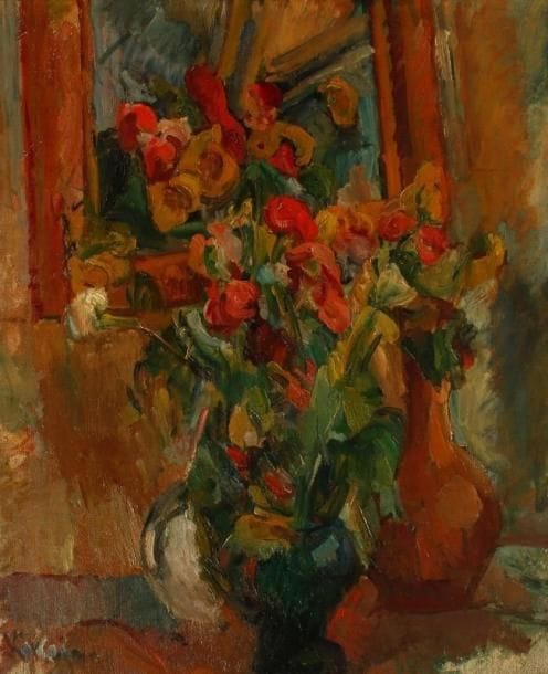 Michel KIKOINE (1892-1968)
Nature morte au bouquet Huile sur toile. Signée en bas à gauche. 65 x 54 cm